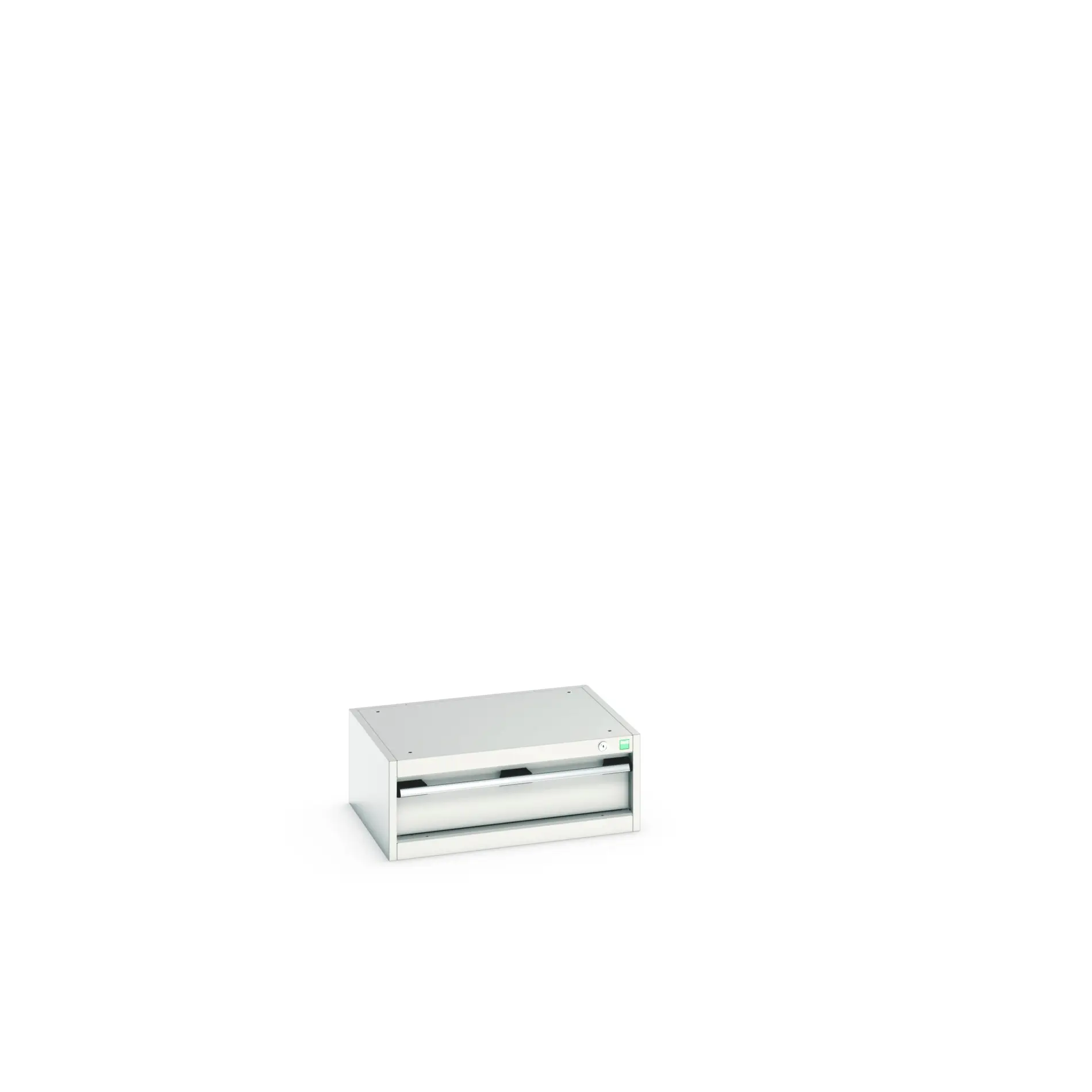 Produktfoto 1 von Bott 1 Stahl Schubladenbehälter Schrank Hellgrau, 250 mm x 650 mm x 525 mm