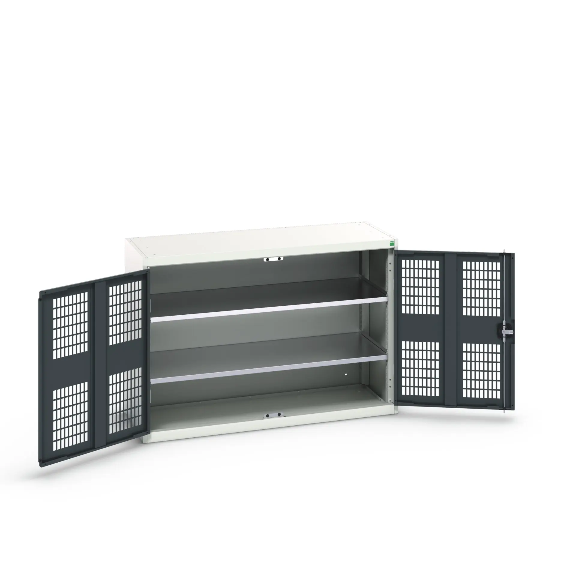 Produktfoto 1 von Bott Aufbewahrungsschrank Typ Regalschrank 2 Tür/en 2 Regal/e 900 mm 1300 mm Ja 550 mm Stahlblech
