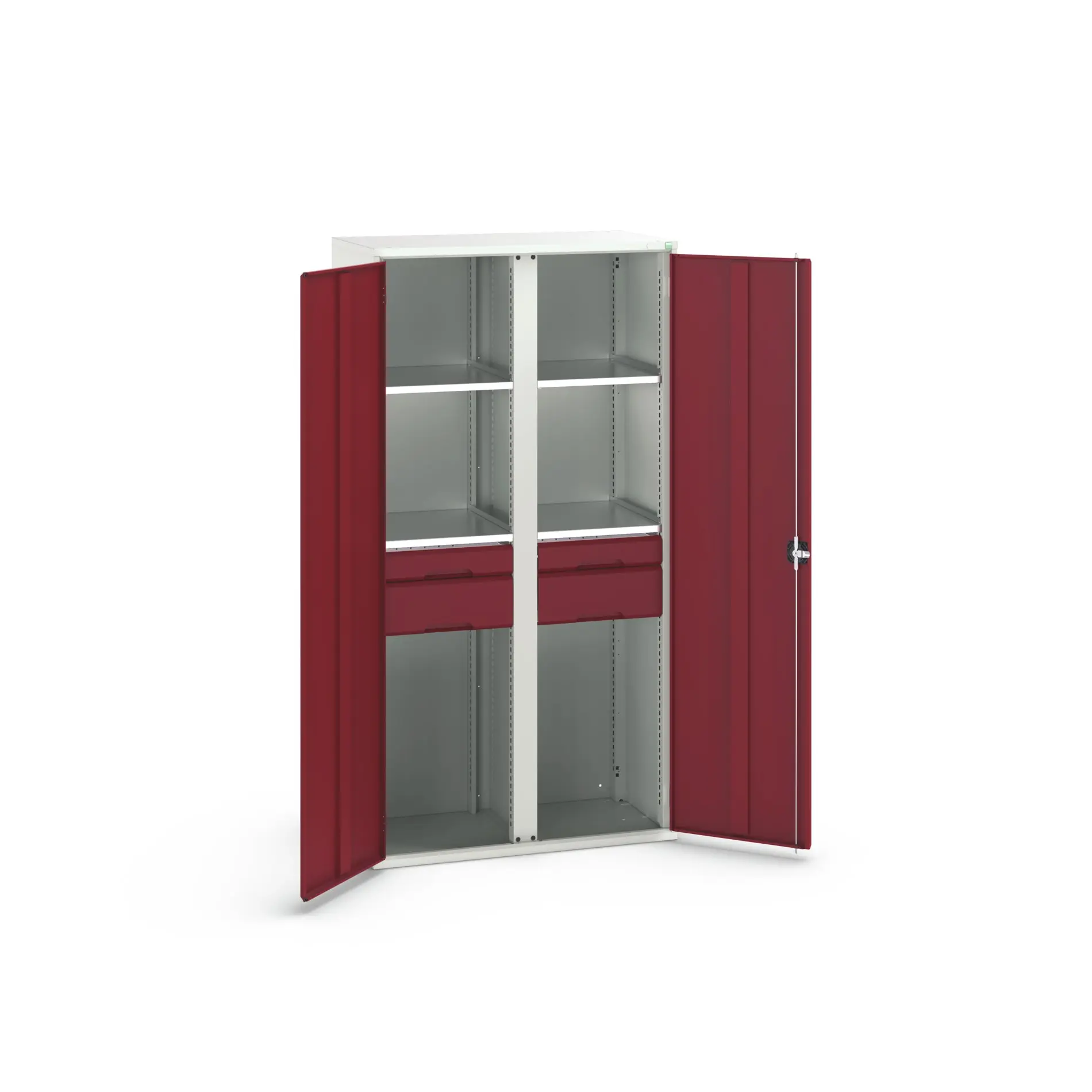 Produktfoto 1 von Bott Schrank Typ Bestückter Schrank 2 Tür/en 4 Regal/e 4 Schublade/n Stahlblech