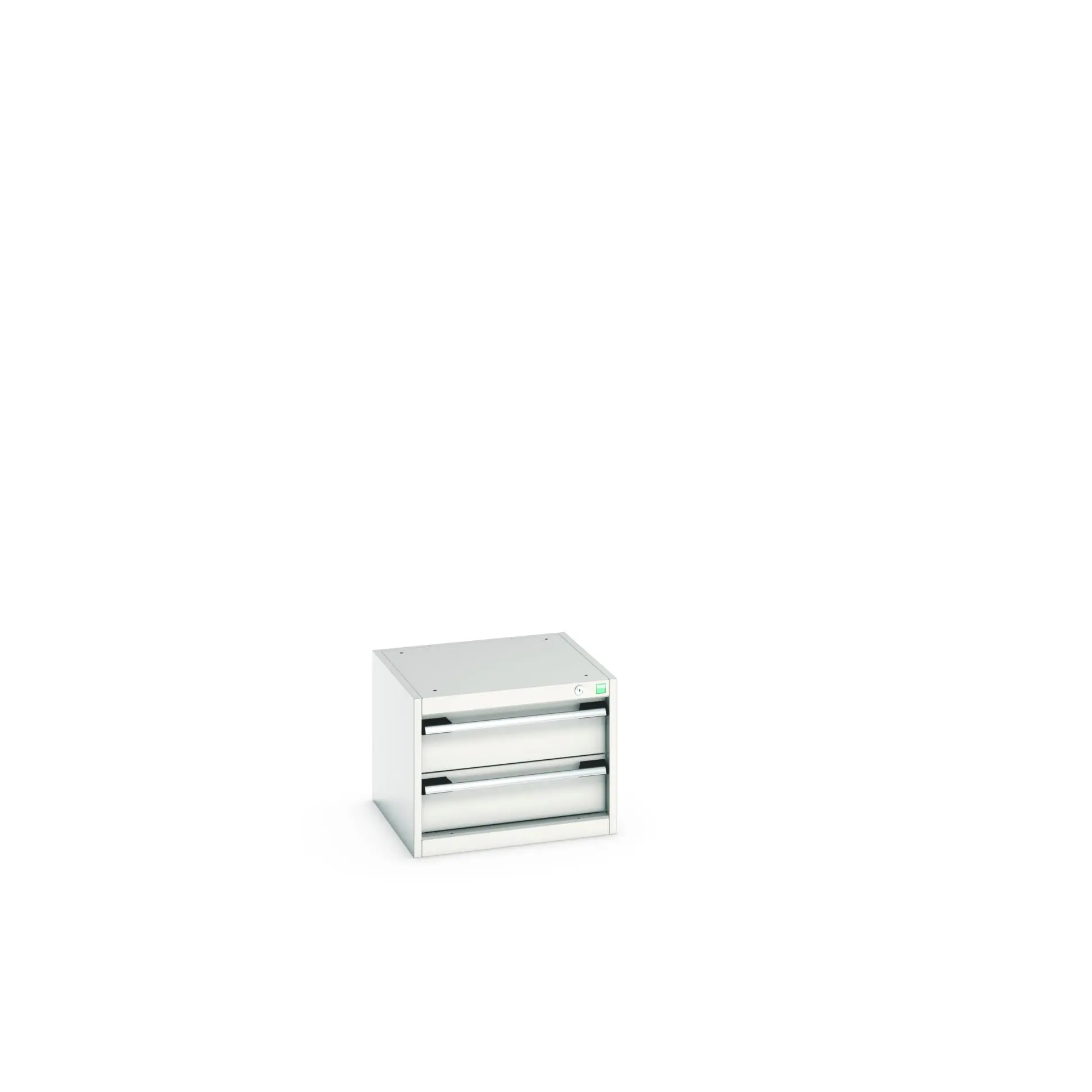 Produktfoto 1 von Bott 2 Stahl Schubladenbehälter Schrank Hellgrau, 400 mm x 525 mm x 525 mm