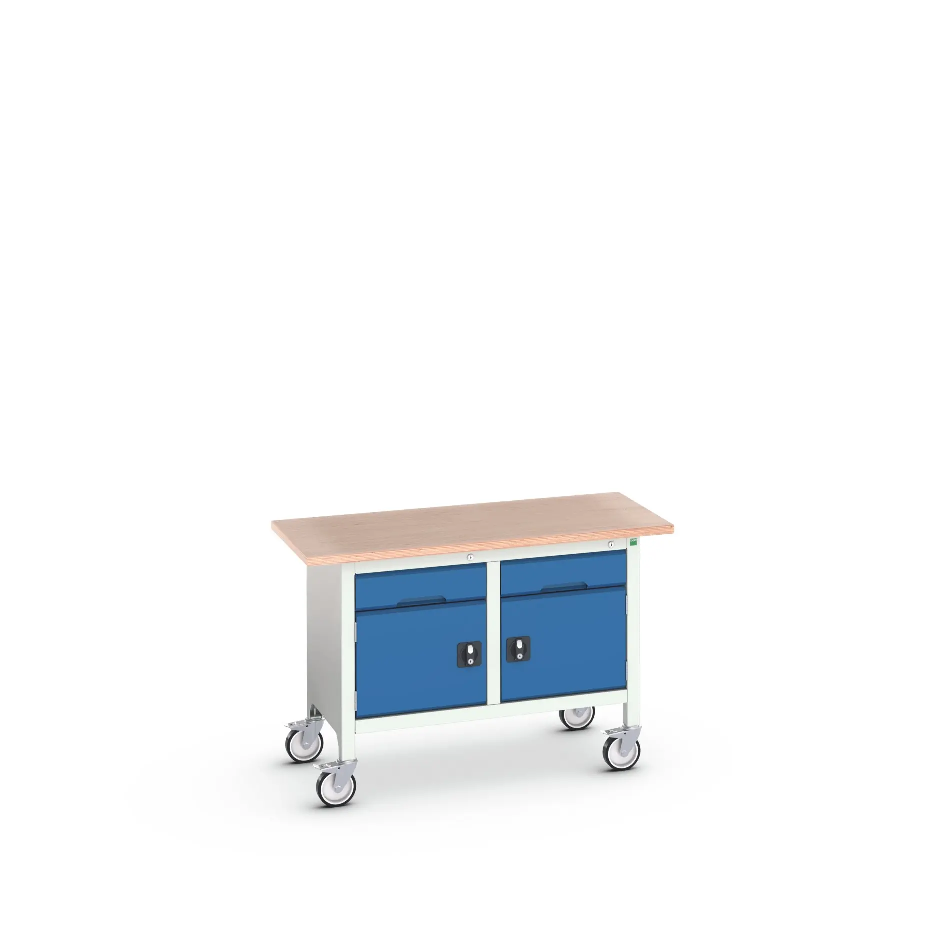Produktfoto 1 von Bott Aufbewahrungsschrank Typ Aufbewahrungstisch Freistehend 2 Tür/en 2 Schublade/n 830 mm 1250 mm 600 mm mit Rädern