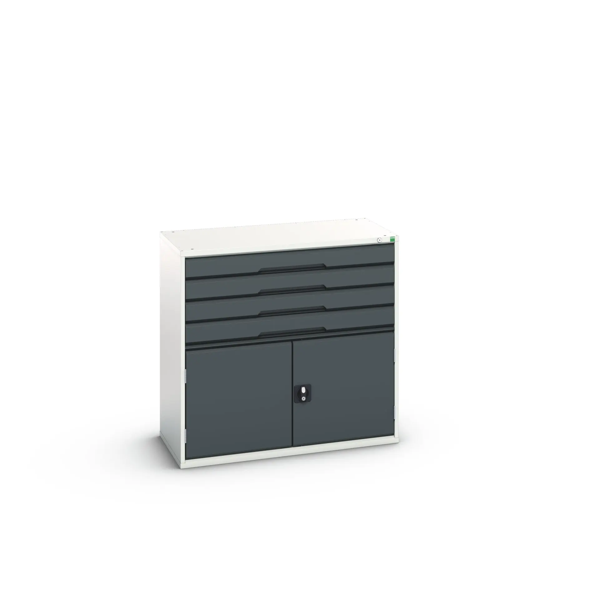 Produktfoto 1 von Bott 4 Stahl Schubladenbehälter Schrank Anthrazit, Hellgrau, 1000 mm x 1050 mm x 550 mm