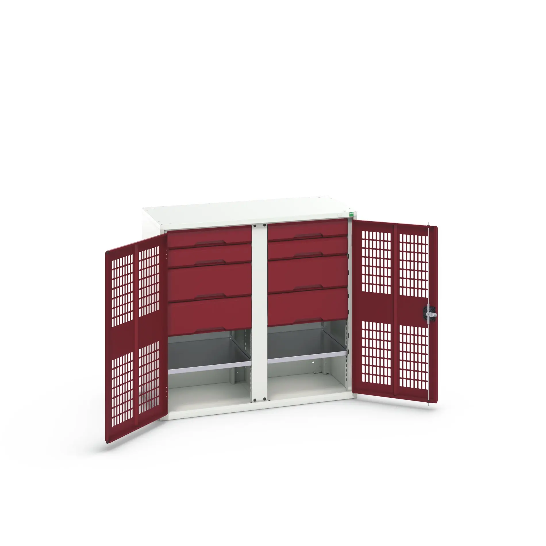 Produktfoto 1 von Bott Schrank Typ Bestückter Schrank 2 Tür/en 2 Regal/e 8 Schublade/n Stahlblech