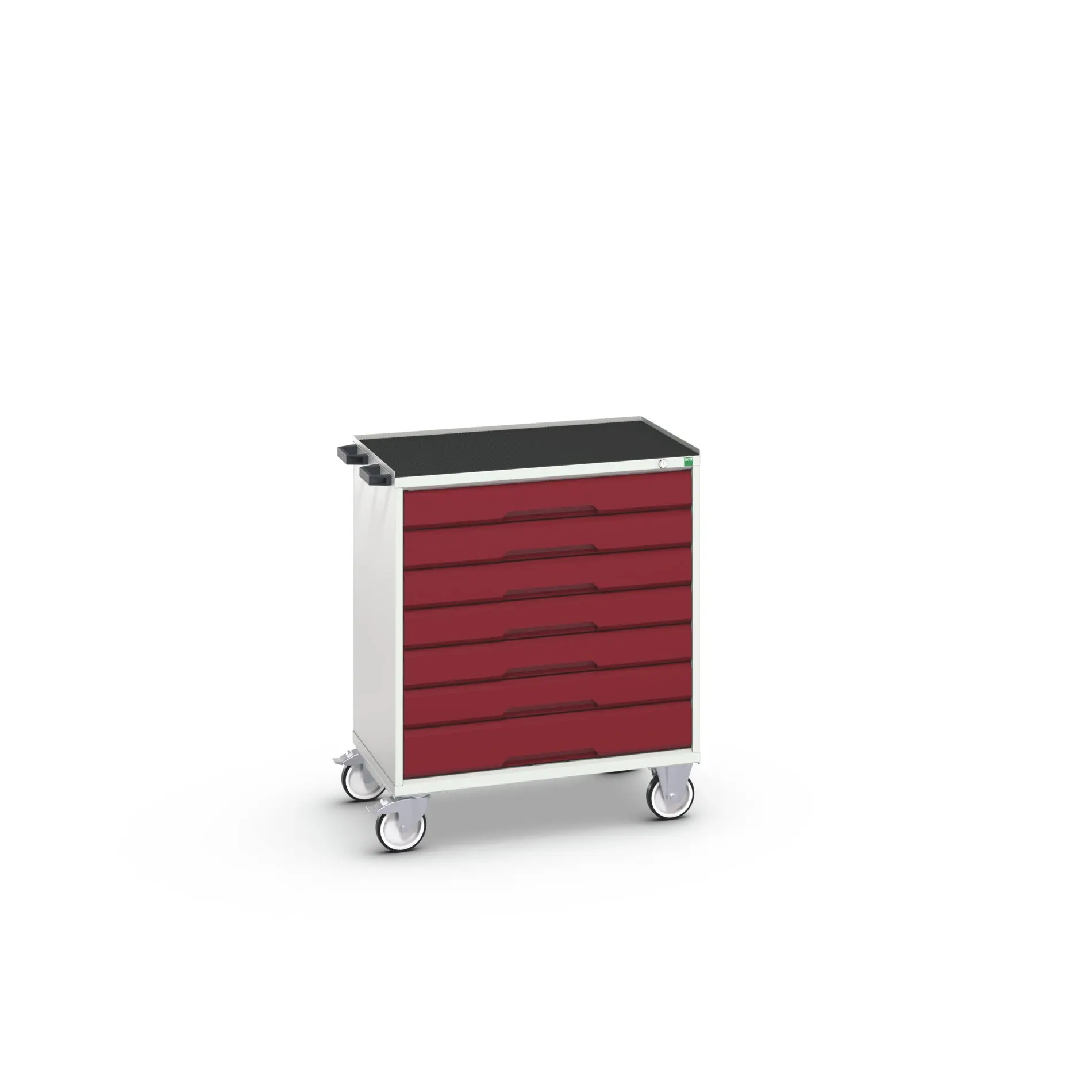 Produktfoto 1 von Bott Aufbewahrungsschrank Typ Beweglicher Schrank Freistehend 7 Schublade/n 965 mm 80 mm Ja 550 mm mit Rädern Stahlblech