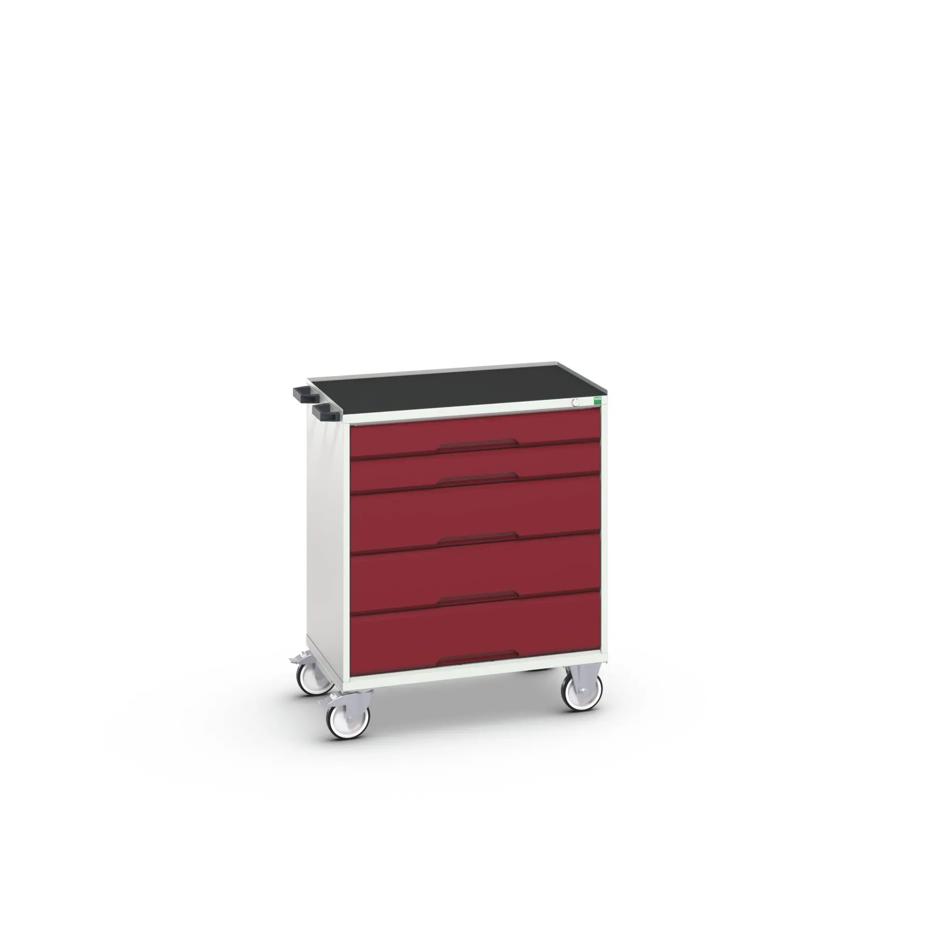 Produktfoto 1 von Bott Aufbewahrungsschrank Typ Beweglicher Schrank Freistehend 5 Schublade/n 965 mm 80 mm Ja 550 mm mit Rädern Stahlblech