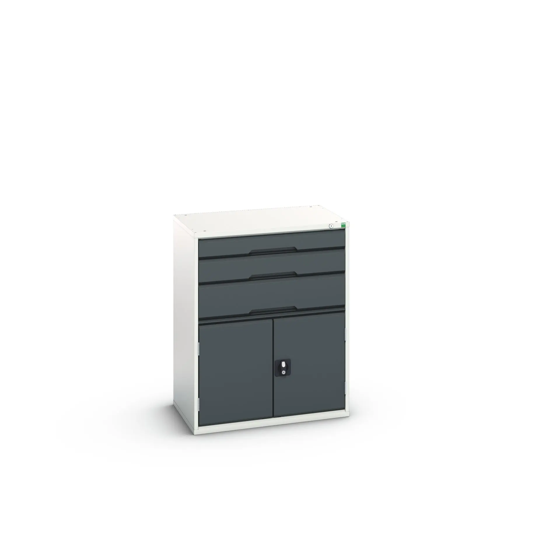 Produktfoto 1 von Bott 3 Stahl Schrank Hellgrau, Anthrazit, 1000 mm x 800mm x 550 mm