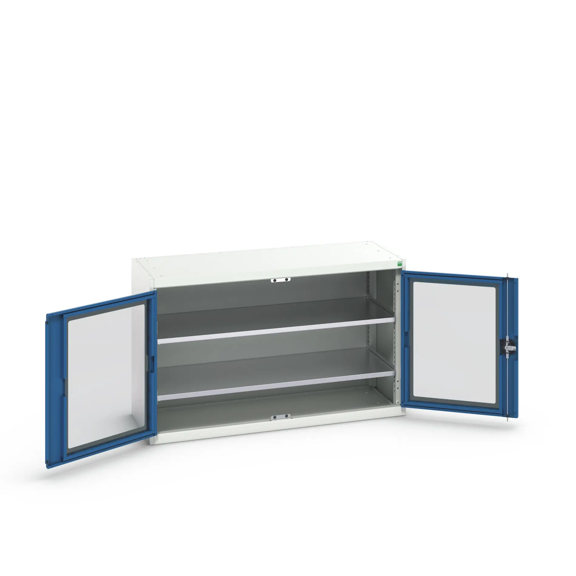 Produktfoto 1 von Bott Schrank Typ Regalschrank 2 Tür/en 2 Regal/e 800 mm 1300mm Abschließbar 550 mm Stahlblech