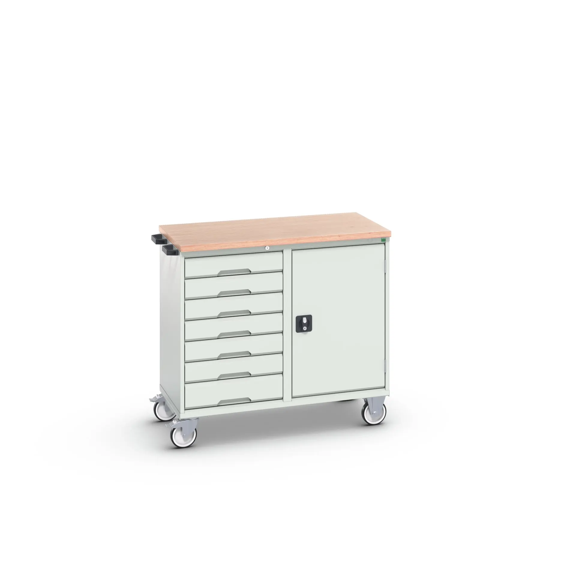 Bott Werkzeugkisten und Werkzeugschränke, Typ Gestellwagen 7 Schubladen mit Rädern, 980 mm x 1050 mm x 6 mm