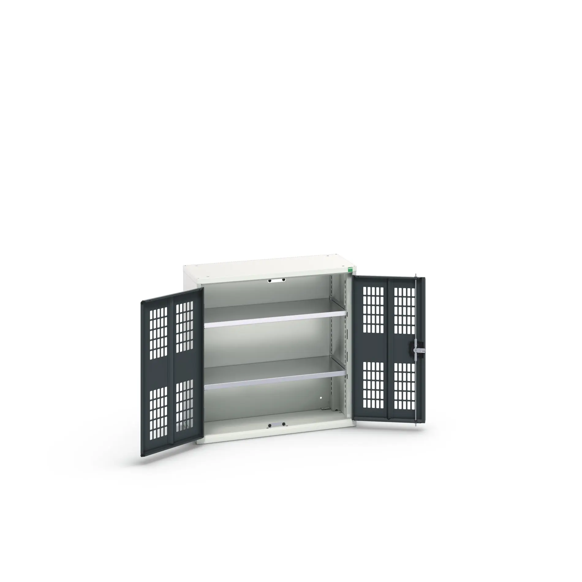 Produktfoto 1 von Bott Aufbewahrungsschrank Typ Regalschrank 2 Tür/en 2 Regal/e 800 mm 80 mm Ja 350 mm Stahlblech