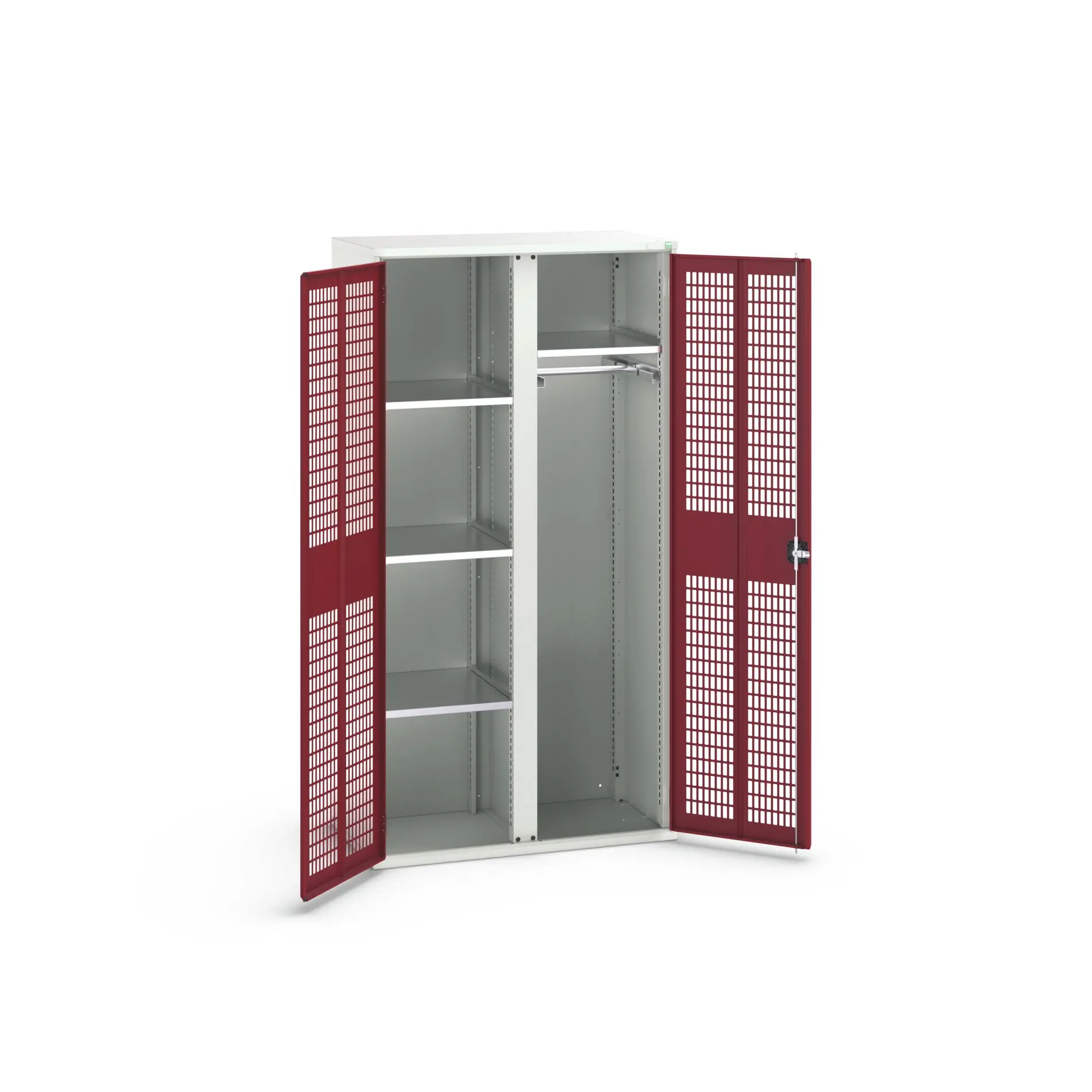 Produktfoto 1 von Bott Aufbewahrungsschrank Typ Bestückter Schrank 2 Tür/en 4 Regal/e 2000 mm 1050 mm Ja 550 mm Stahlblech