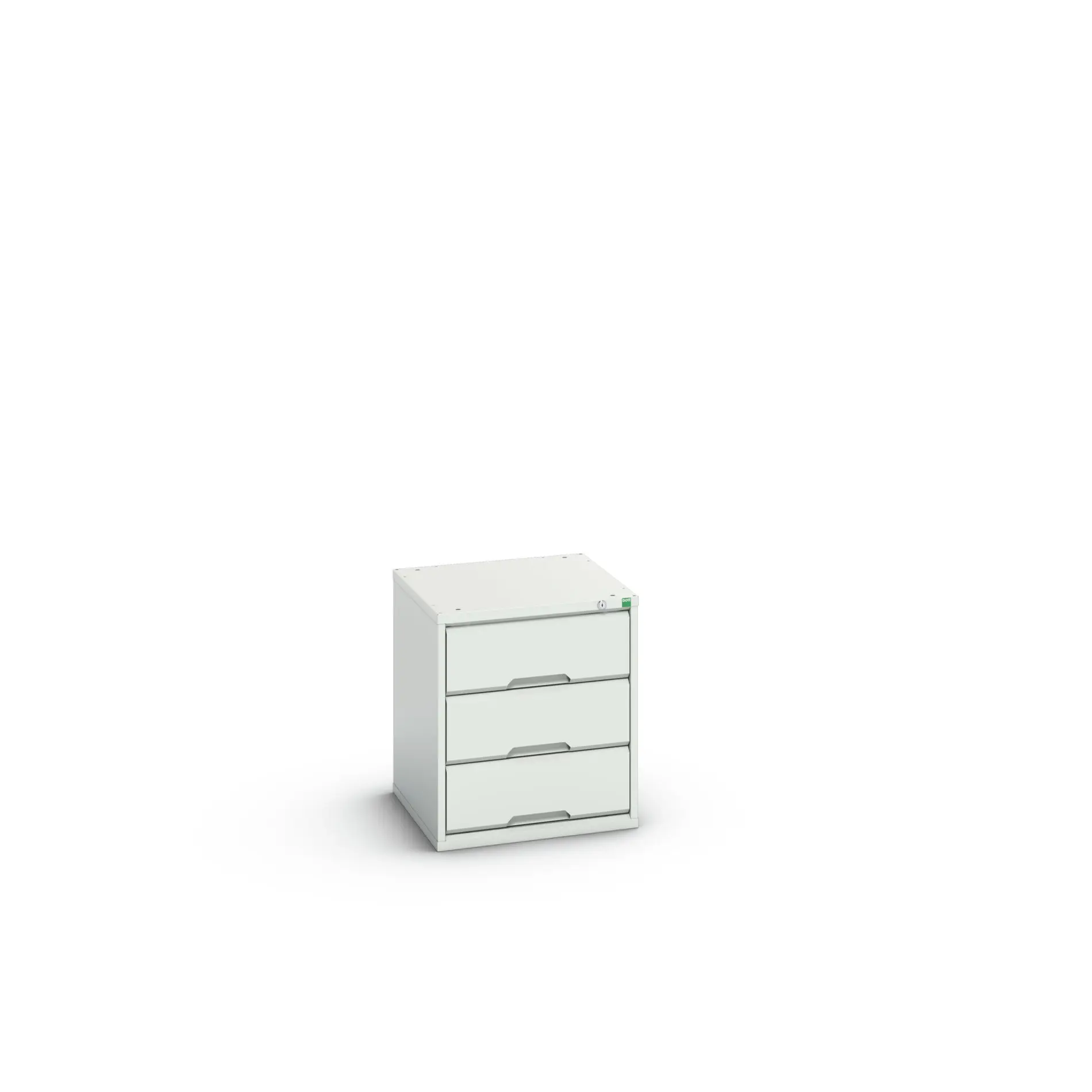 Produktfoto 1 von Bott 3 Stahl Schubladenbehälter Schrank Hellgrau, 600 mm x 525 mm x 550 mm