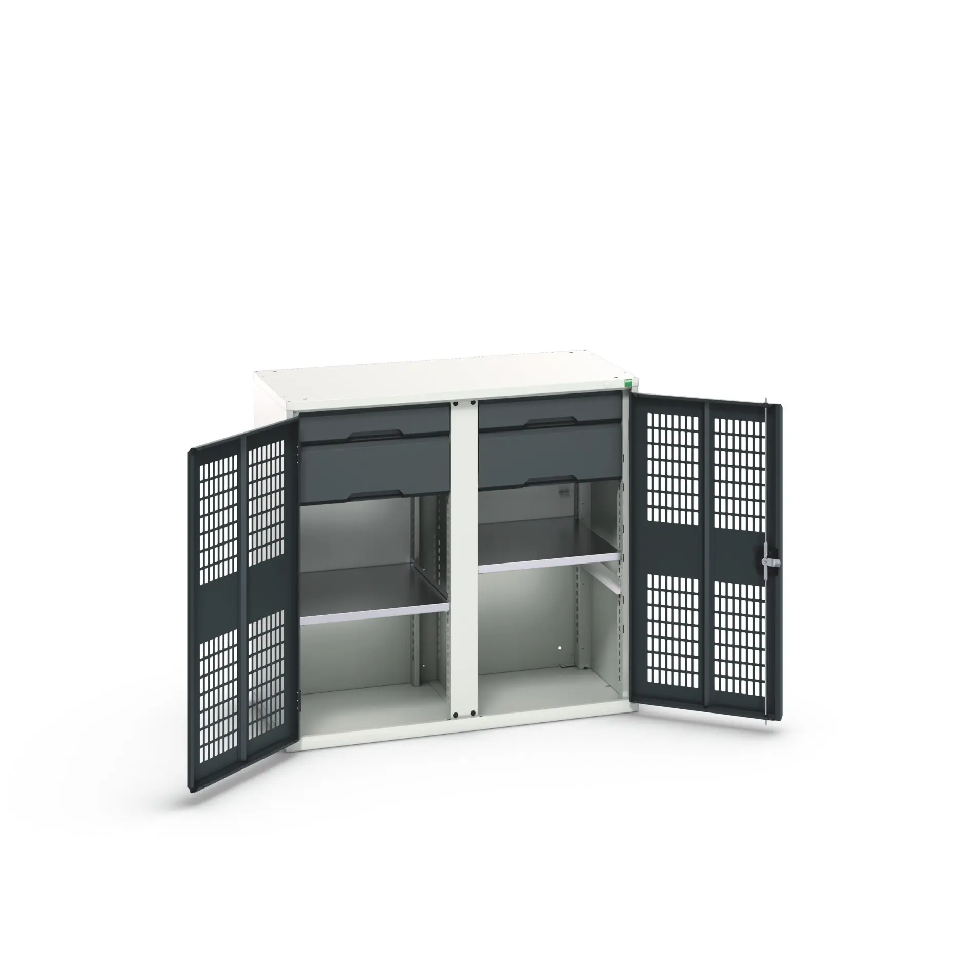 Produktfoto 1 von Bott Schrank Typ Bestückter Schrank 2 Tür/en 2 Regal/e 4 Schublade/n Stahlblech