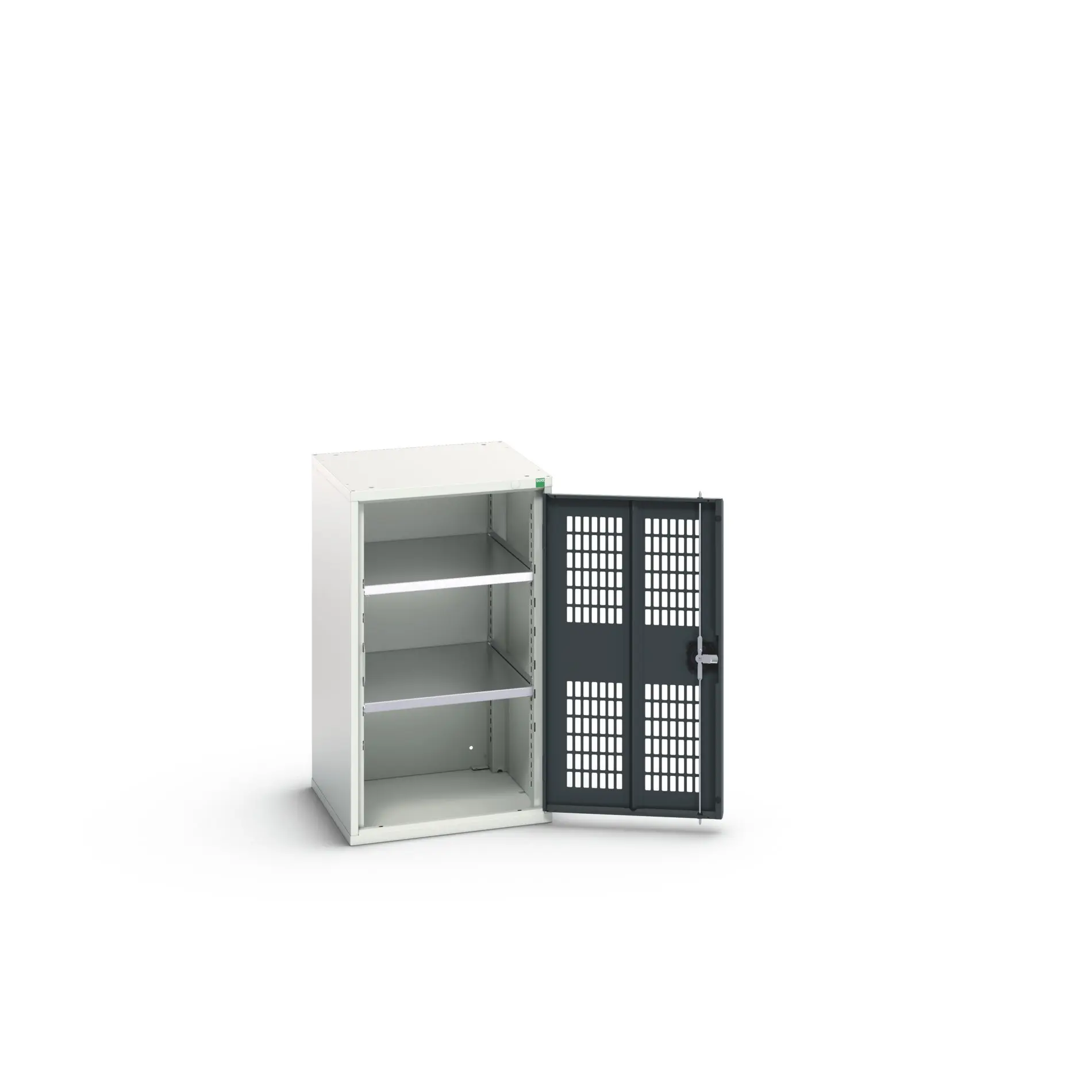 Produktfoto 1 von Bott Aufbewahrungsschrank Typ Regalschrank 1 Tür/en 2 Regal/e 900 mm 525 mm Ja 550 mm Stahlblech