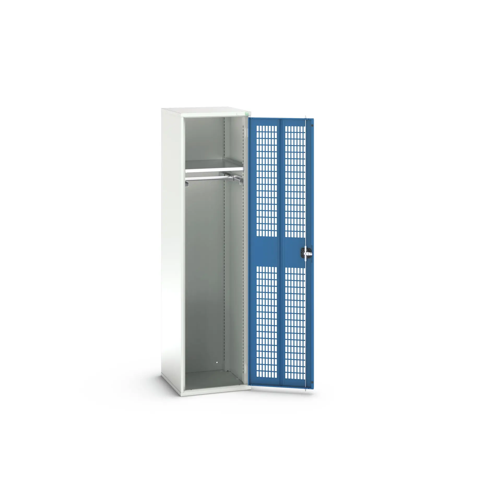 Produktfoto 1 von Bott Aufbewahrungsschrank Typ Bestückter Schrank 1 Tür/en 1 Regal/e 2000 mm 525 mm Ja 550 mm Stahlblech