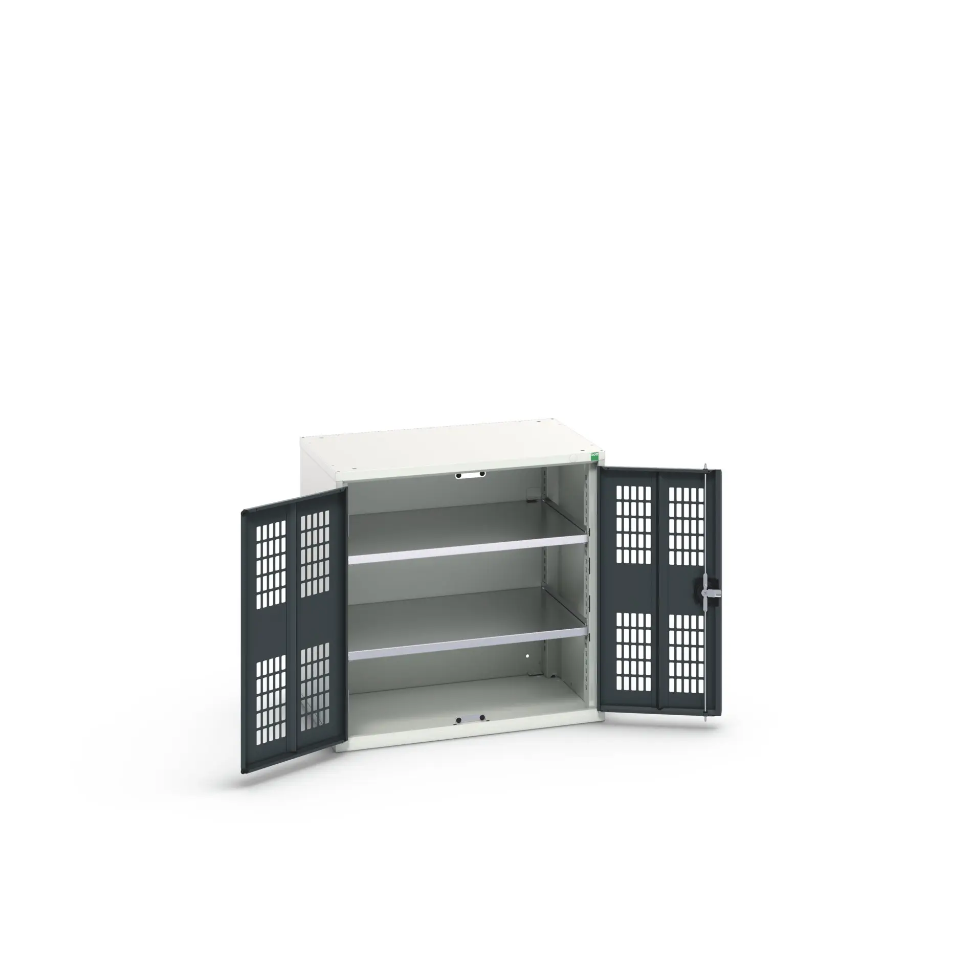 Produktfoto 1 von Bott Aufbewahrungsschrank Typ Regalschrank 2 Tür/en 2 Regal/e 800 mm 80 mm Ja 550 mm Stahlblech