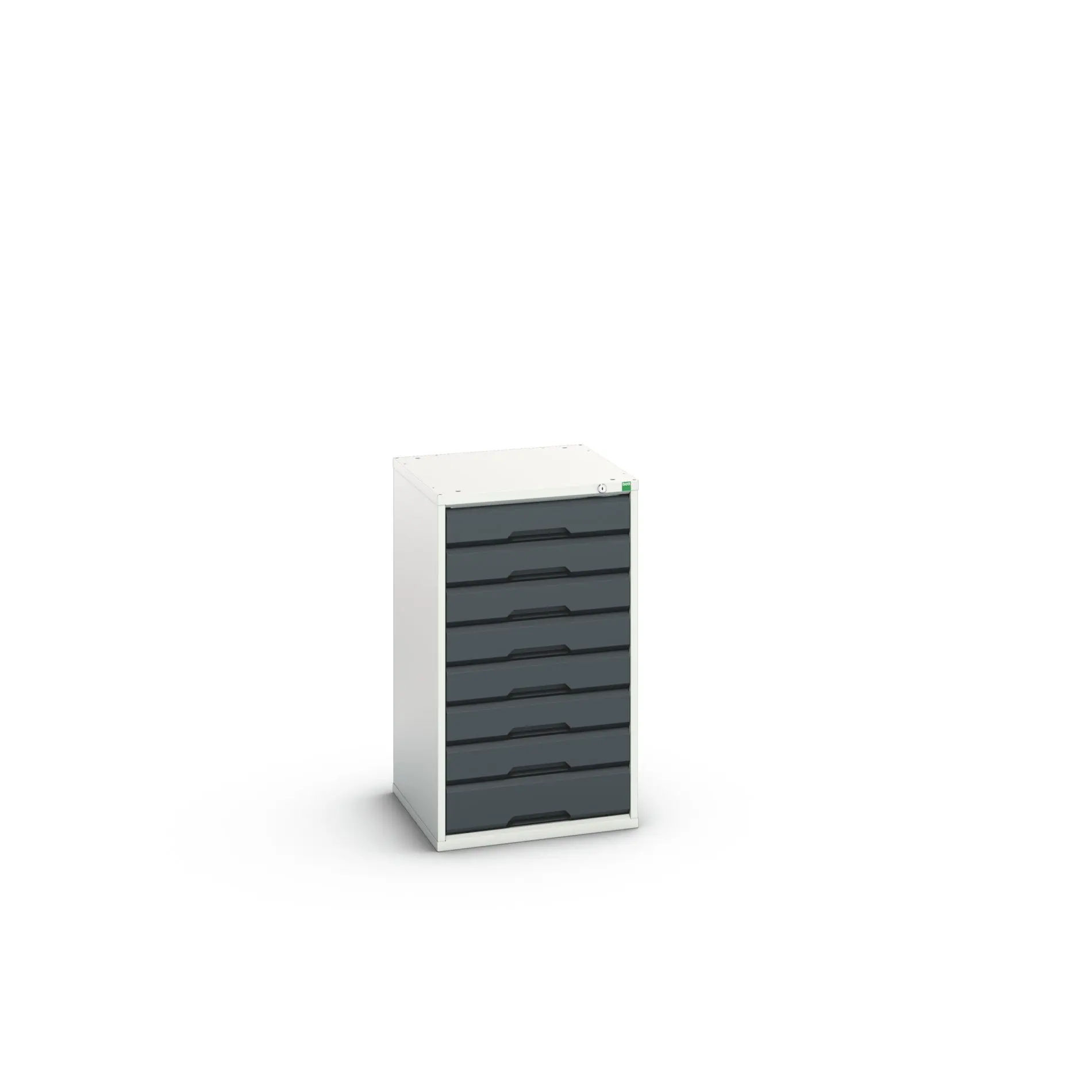 Produktfoto 1 von Bott 8 Stahl Schubladenbehälter Schrank Anthrazit, Hellgrau, 900 mm x 525 mm x 550 mm