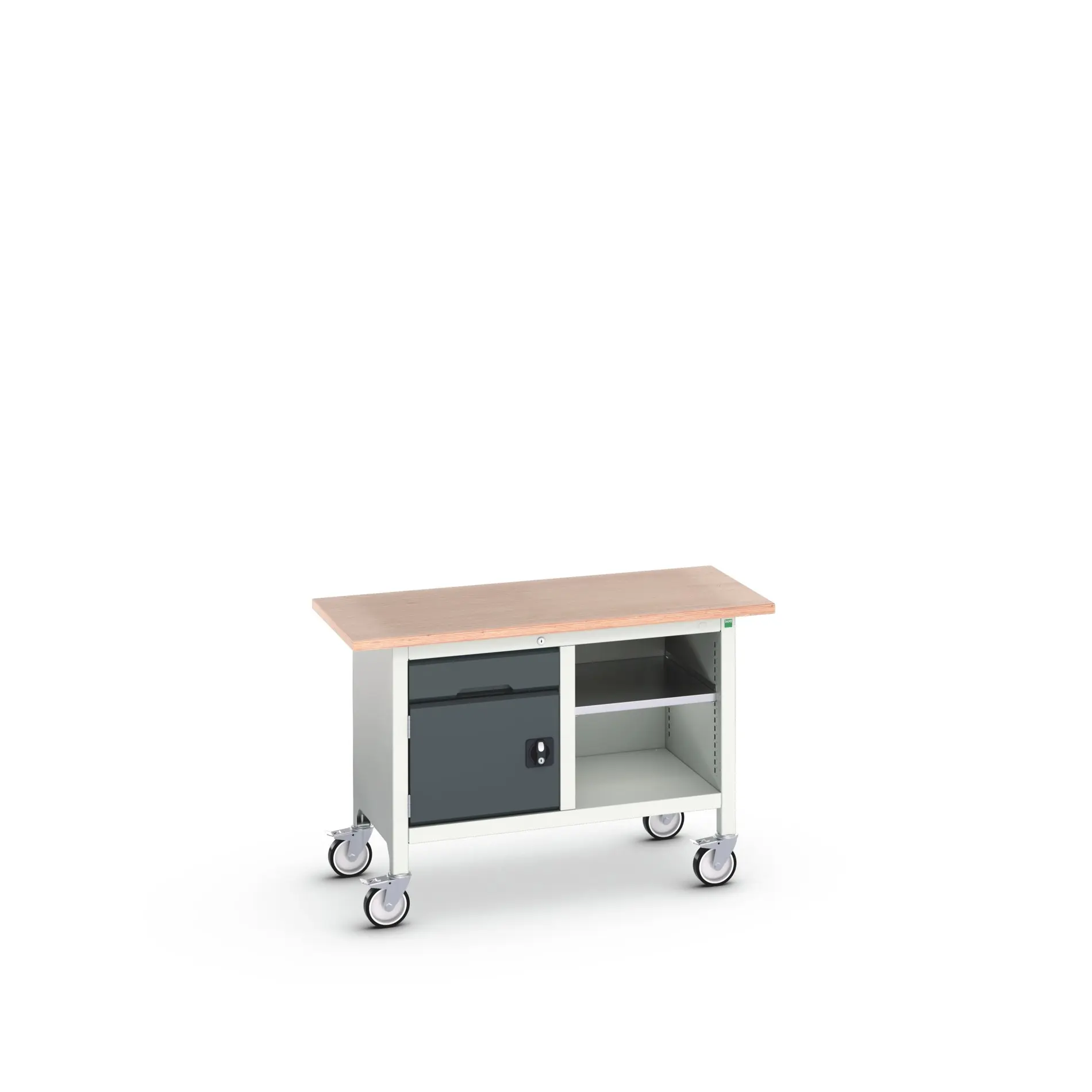 Produktfoto 1 von Bott Aufbewahrungsschrank Typ Aufbewahrungstisch Freistehend 1 Tür/en 1 Regal/e 1 Schublade/n 830 mm 1250 mm 600 mm mit