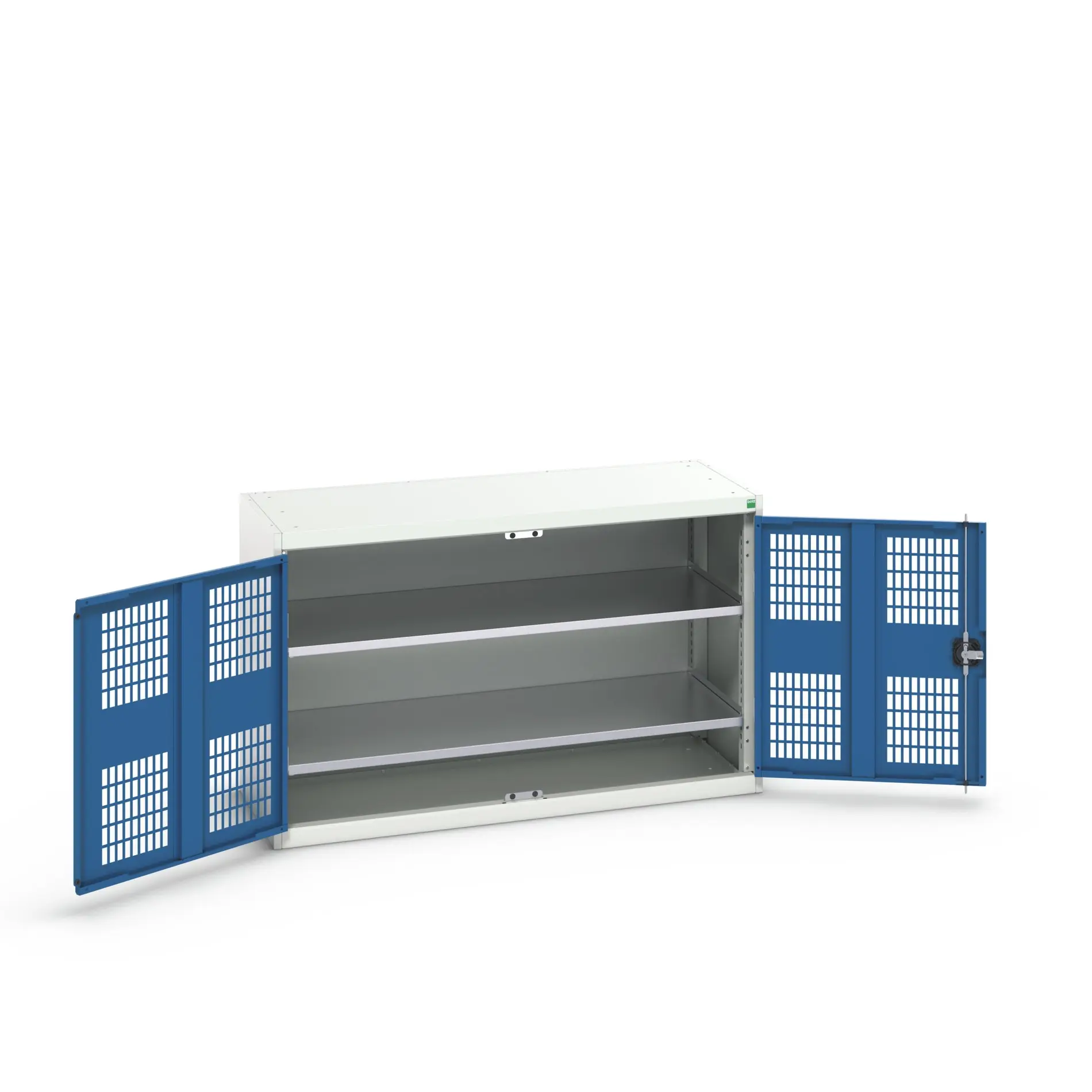 Produktfoto 1 von Bott Aufbewahrungsschrank Typ Regalschrank 2 Tür/en 2 Regal/e 800 mm 1300 mm Ja 550 mm Stahlblech