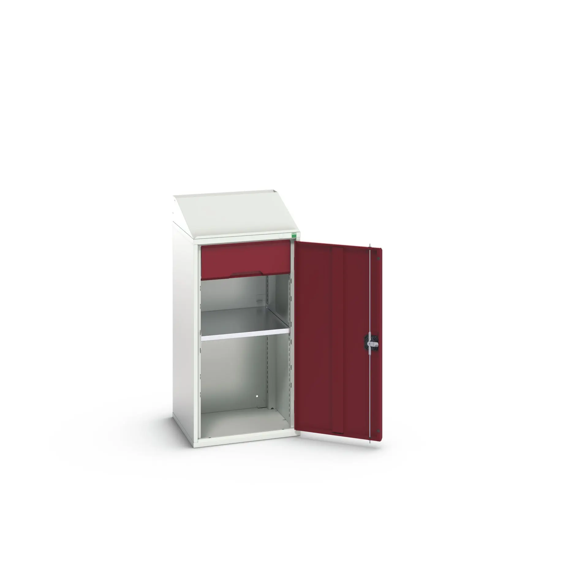 Produktfoto 1 von Bott Aufbewahrungsschrank Typ Regalschrank 1 Tür/en 1 Regal/e 1 Schublade/n 1130 mm 525 mm Ja 550 mm Stahlblech