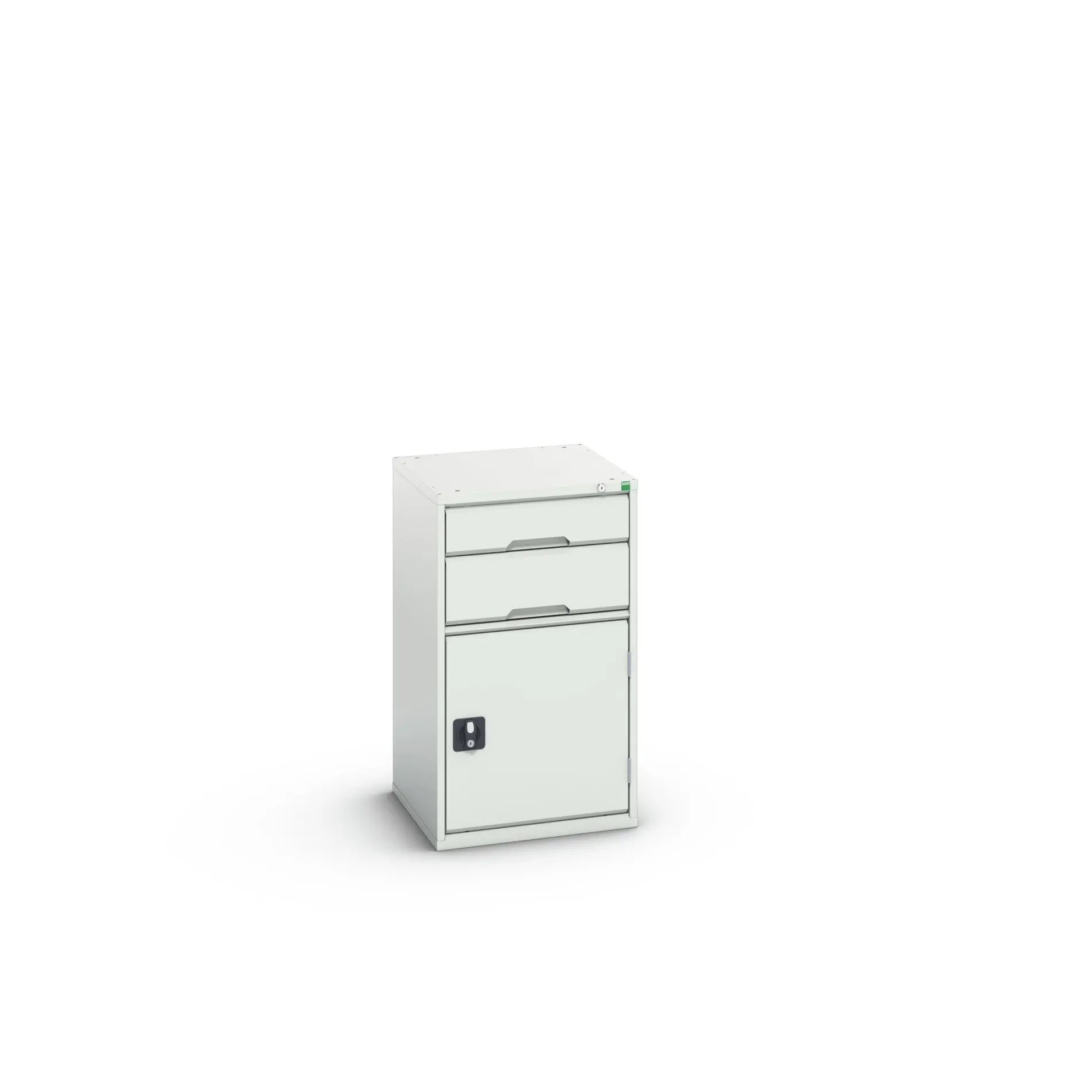 Produktfoto 1 von Bott 2 Stahl Schubladenbehälter Schrank Hellgrau, 900 mm x 525 mm x 550 mm
