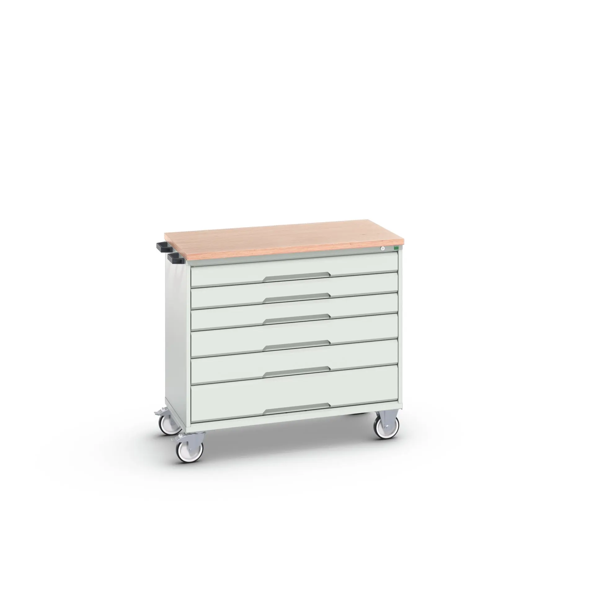 Produktfoto 1 von Bott Aufbewahrungsschrank Typ Beweglicher Schrank Freistehend 6 Schublade/n 980 mm 1050 mm Ja 600 mm mit Rädern