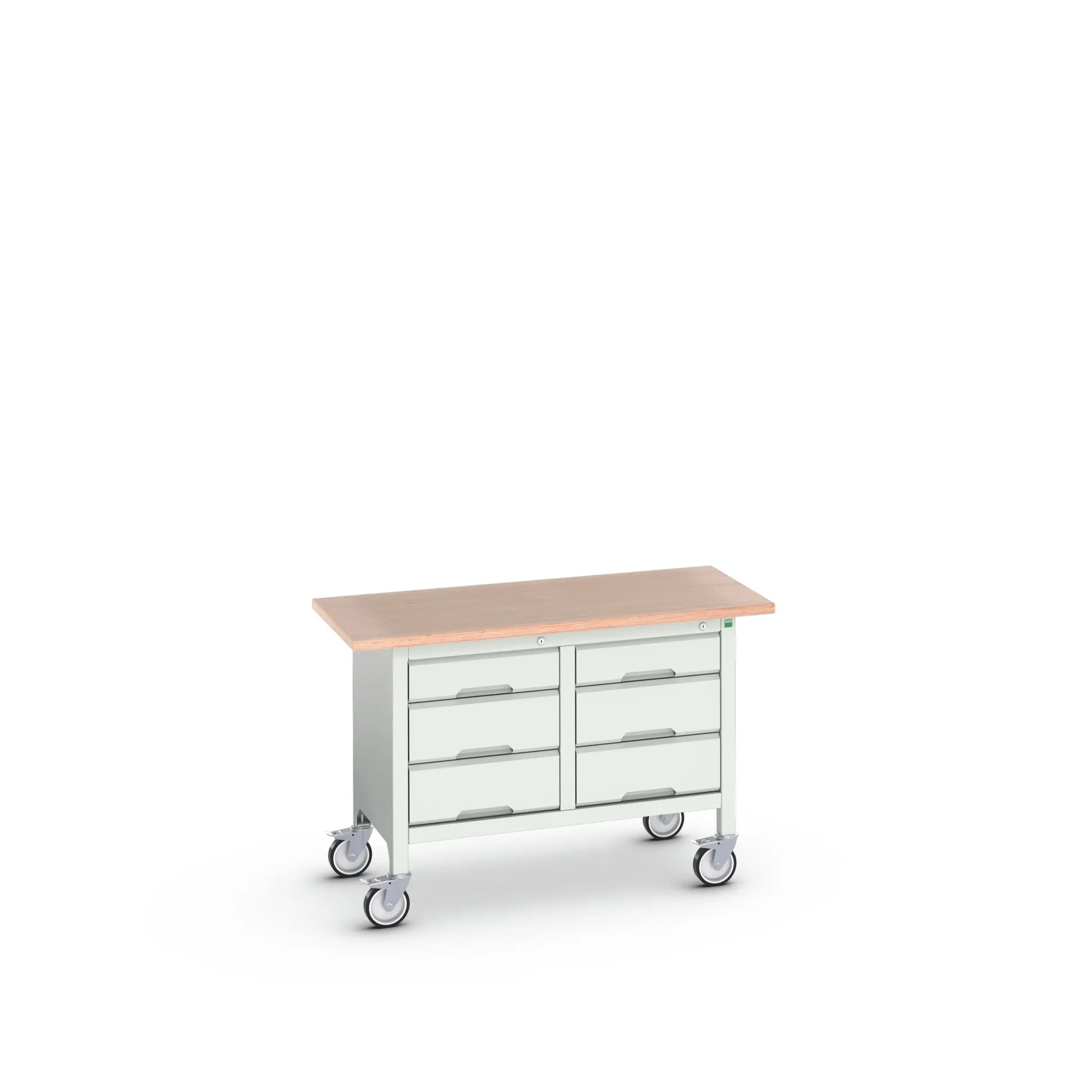 Produktfoto 1 von Bott Aufbewahrungsschrank Typ Aufbewahrungstisch Freistehend 6 Schublade/n 830 mm 1250 mm 600 mm mit Rädern Stahlblech