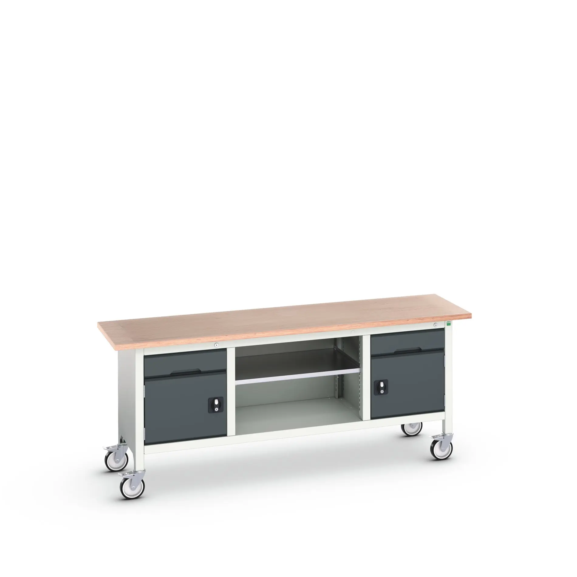 Produktfoto 1 von Bott Aufbewahrungsschrank Typ Aufbewahrungstisch Freistehend 2 Tür/en 1 Regal/e 2 Schublade/n 830 mm 2000 mm 600 mm mit