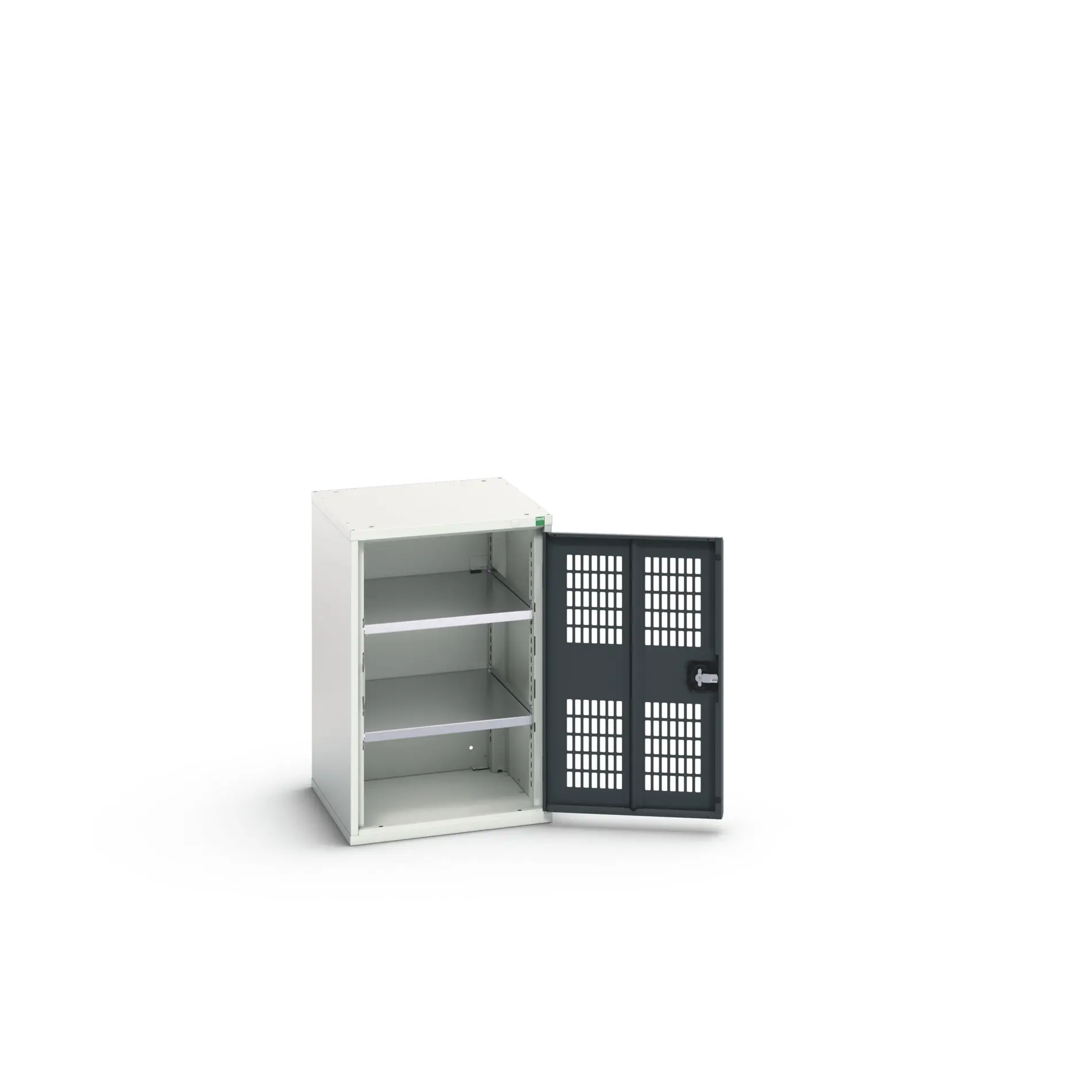 Produktfoto 1 von Bott Aufbewahrungsschrank Typ Regalschrank 1 Tür/en 2 Regal/e 800 mm 525 mm Ja 550 mm Stahlblech
