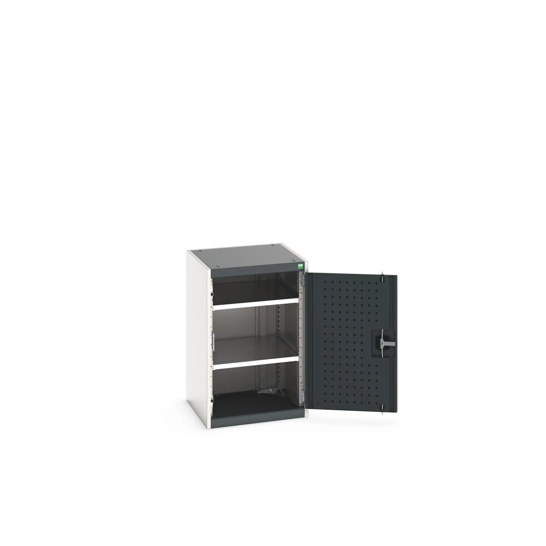 Produktfoto 1 von Bott Aufbewahrungsschrank Typ Regalschrank 1 Tür/en 2 Regal/e 800 mm 525 mm Ja 525 mm Stahlblech