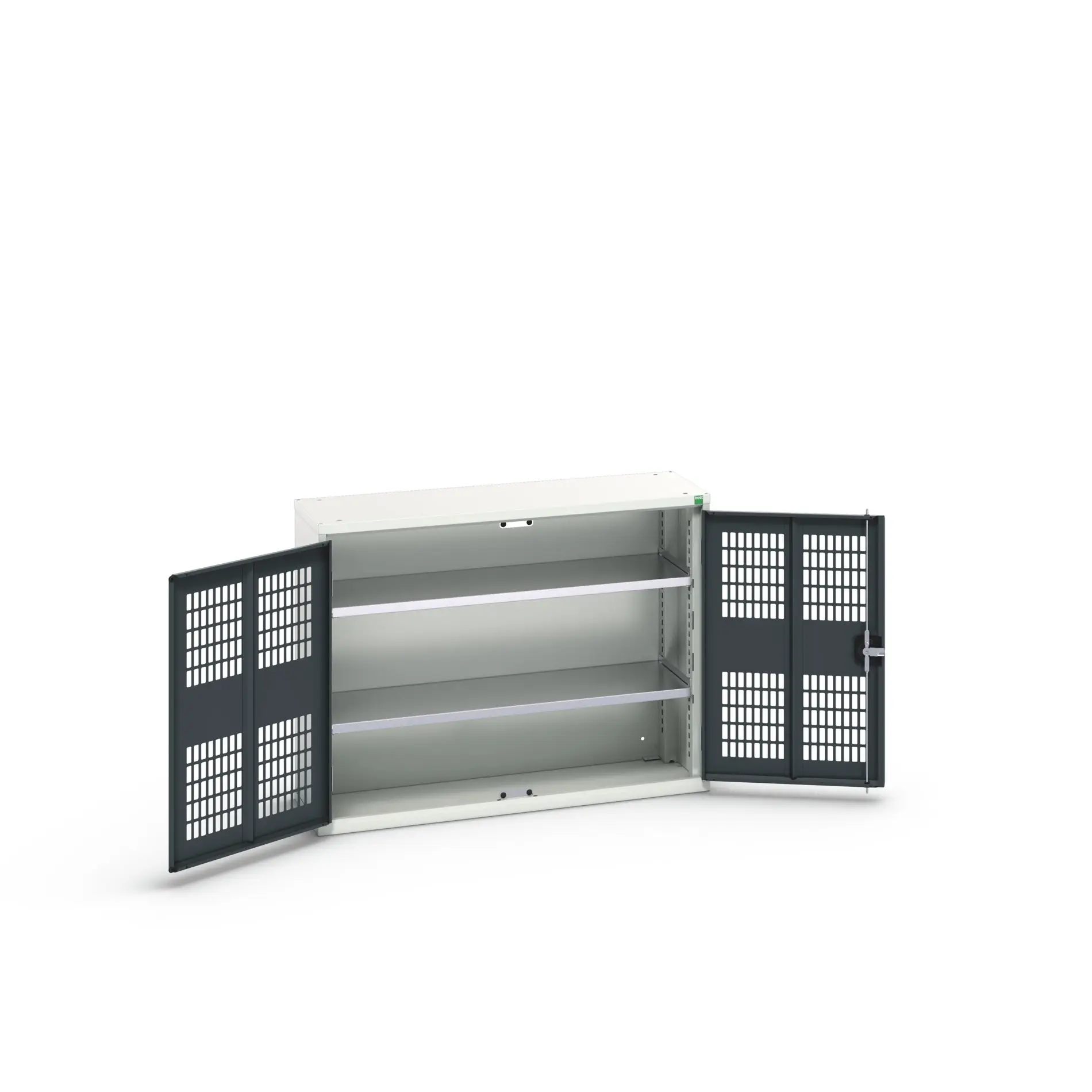 Produktfoto 1 von Bott Aufbewahrungsschrank Typ Regalschrank 2 Tür/en 2 Regal/e 800 mm 1050 mm Ja 350 mm Stahlblech