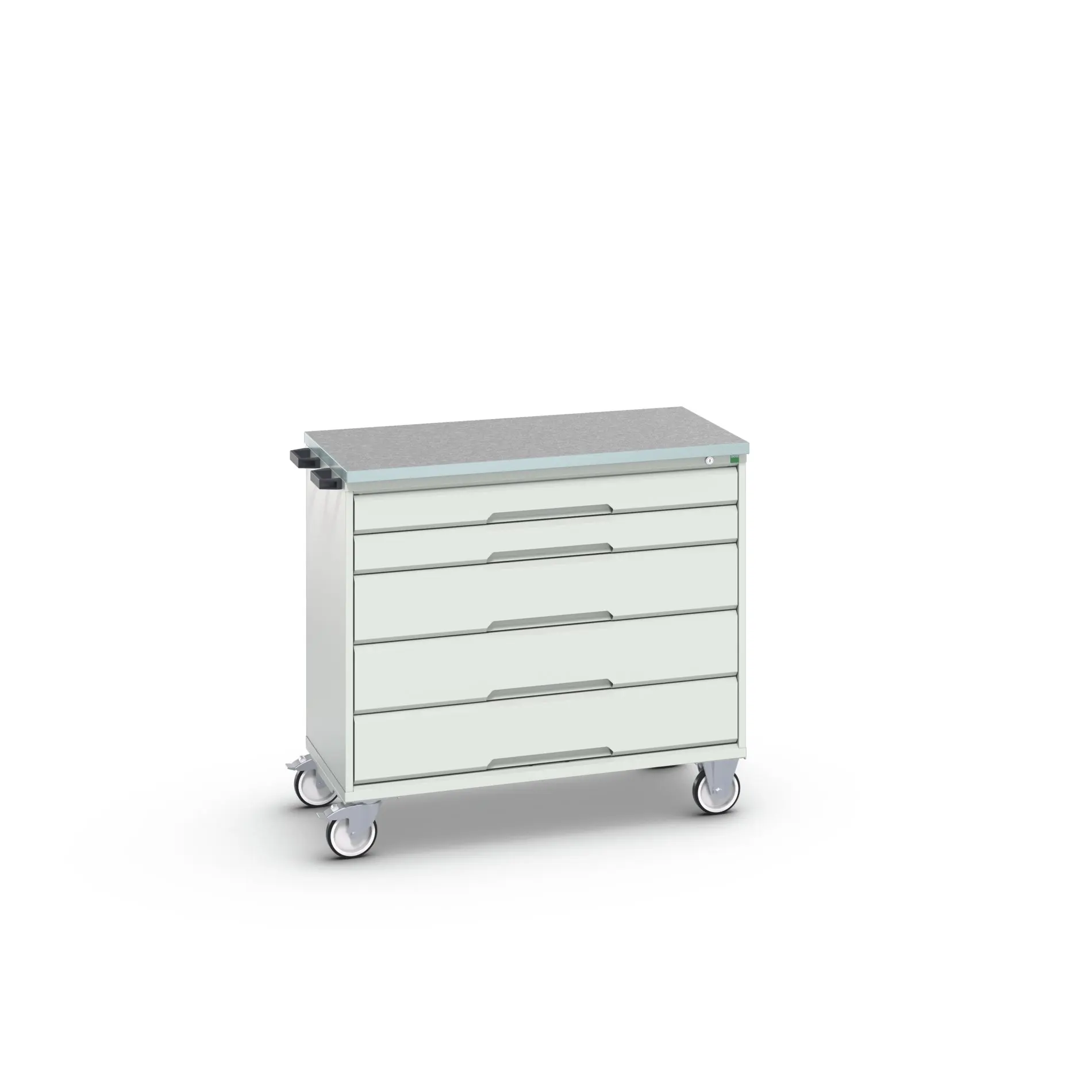 Produktfoto 1 von Bott Aufbewahrungsschrank Typ Beweglicher Schrank Freistehend 5 Schublade/n 980 mm 1050 mm Ja 600 mm mit Rädern