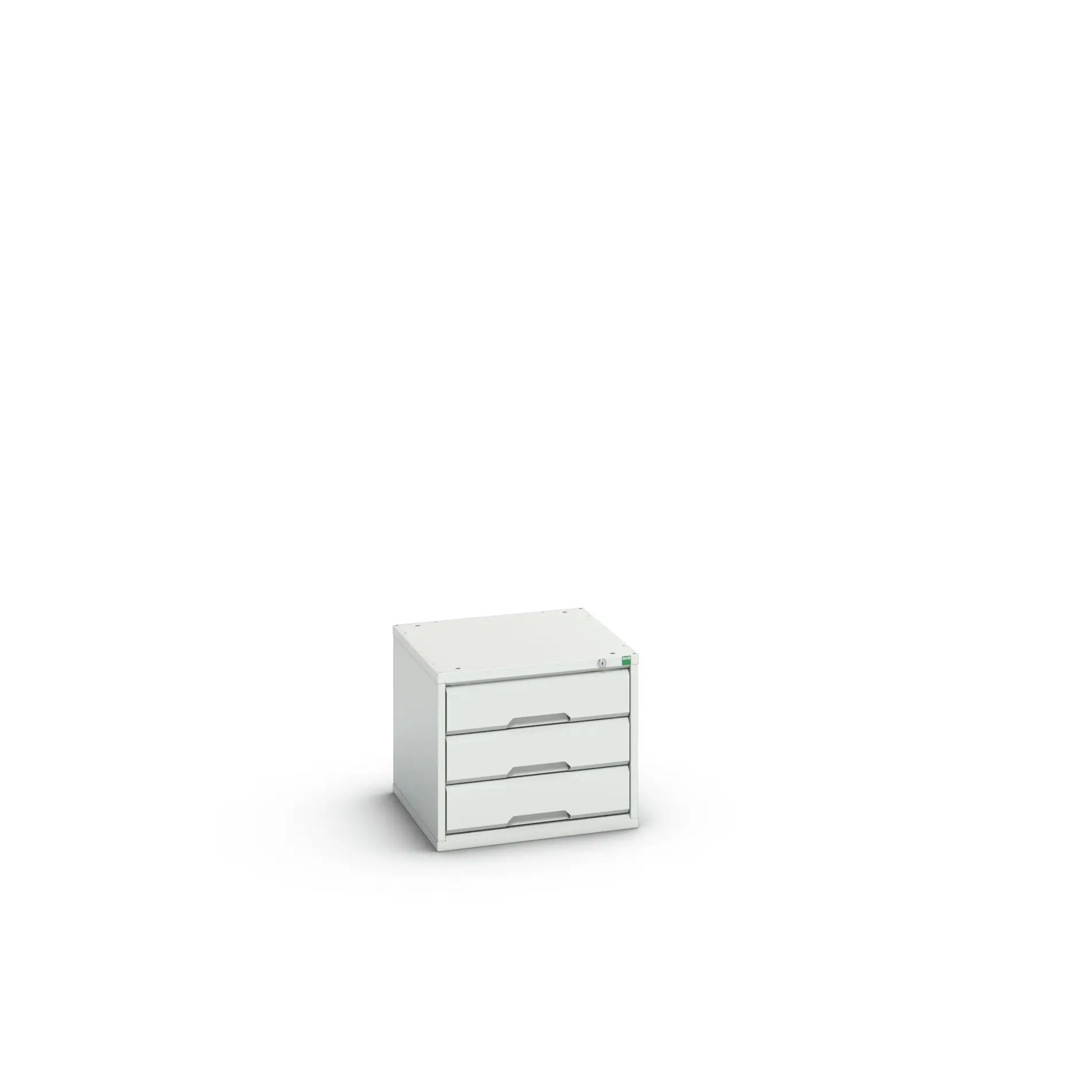 Produktfoto 1 von Bott 3 Stahl Schubladenbehälter Schrank Hellgrau, 450 mm x 525 mm x 550 mm