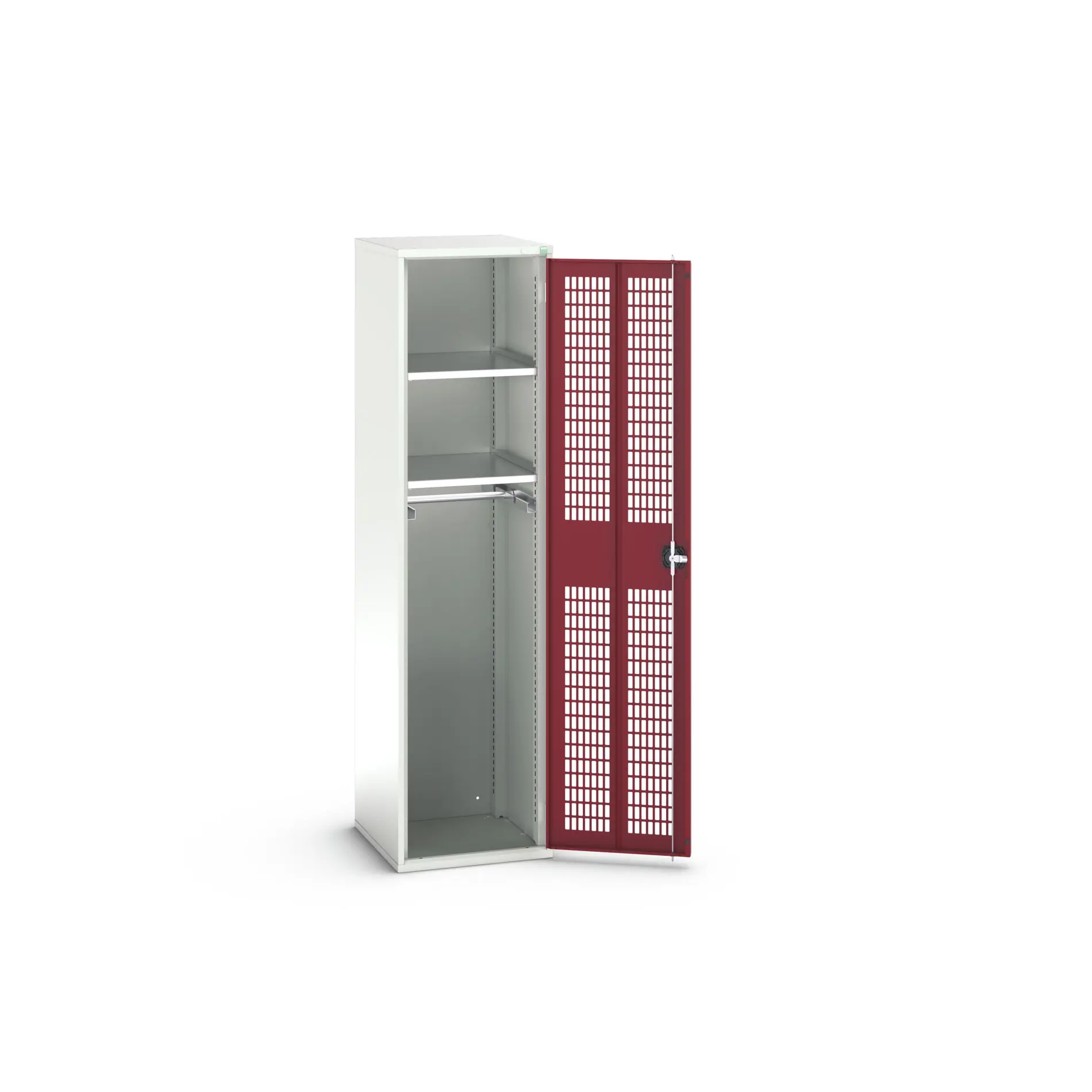 Produktfoto 1 von Bott Aufbewahrungsschrank Typ Bestückter Schrank 1 Tür/en 2 Regal/e 2000 mm 525 mm Ja 550 mm Stahlblech