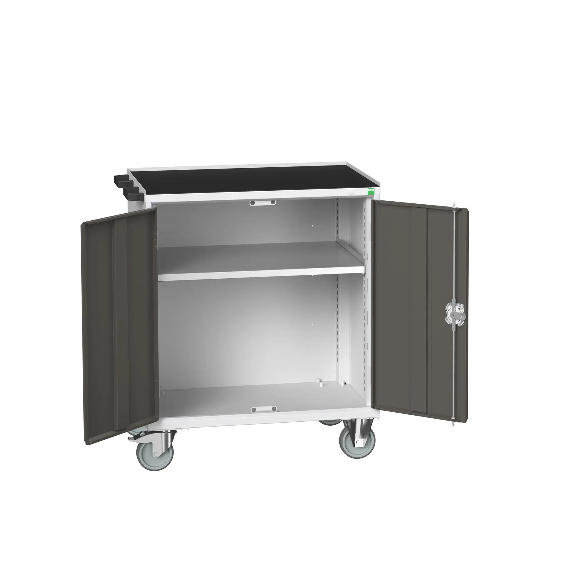 Produktfoto 1 von Bott Aufbewahrungsschrank Typ Beweglicher Schrank Freistehend 2 Tür/en 1 Regal/e 965 mm 80 mm 550 mm mit Rädern