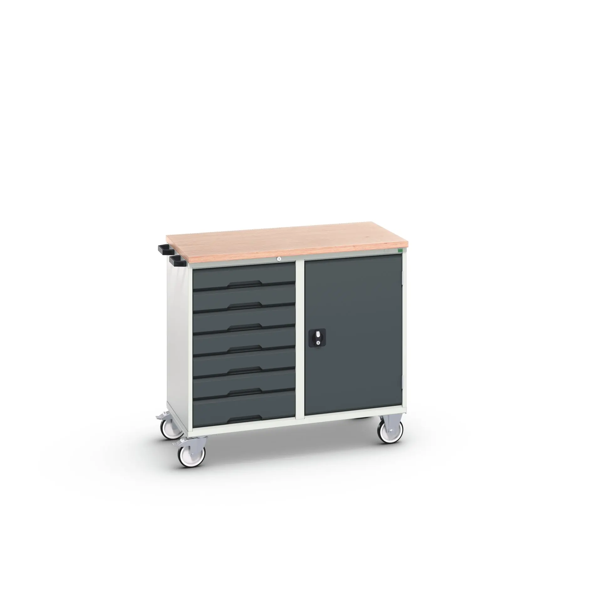 Produktfoto 1 von Bott Stahl Gestellwagen, Typ Gestellwagen 7 Schubladen mit Rädern, 980 mm x 1050mm x 6 mm