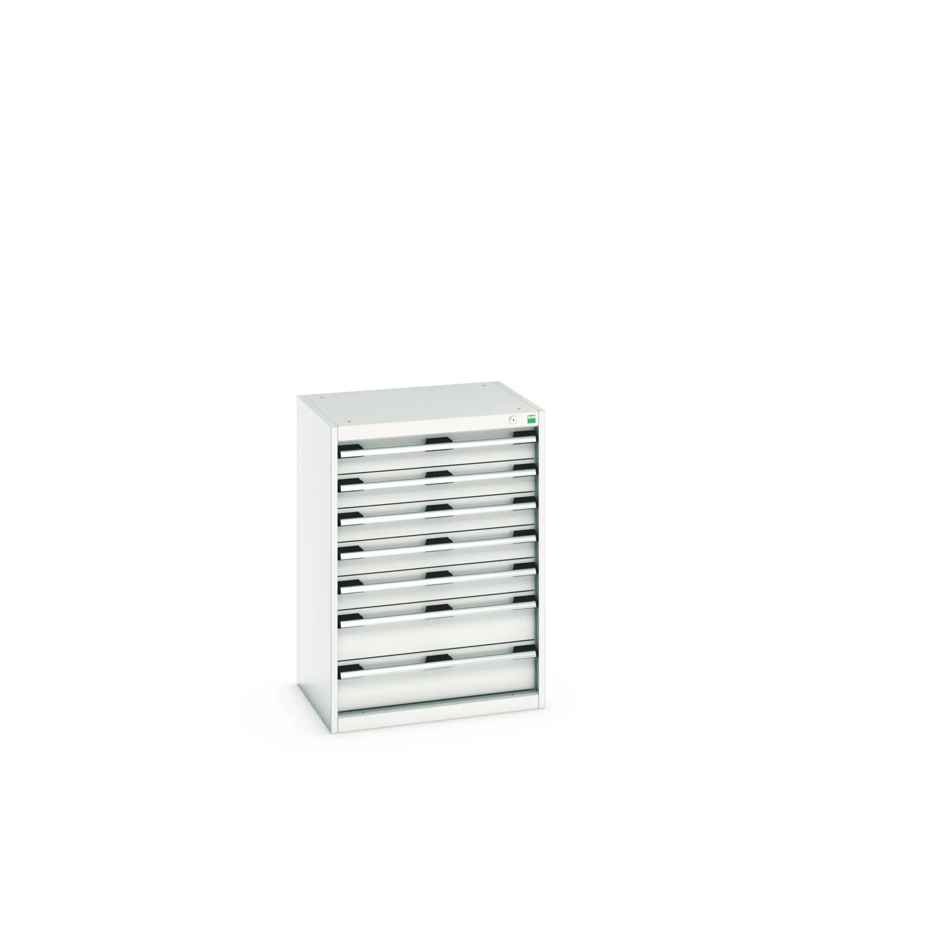 Produktfoto 1 von Bott 7 Stahl Schubladenbehälter Schrank Hellgrau, 900 mm x 650 mm x 525 mm