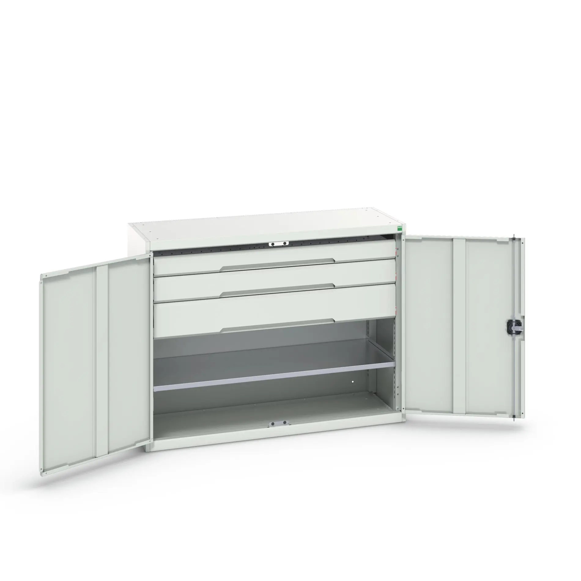 Produktfoto 1 von Bott Schrank Typ Bestückter Schrank 2 Tür/en 1 Regal/e 3 Schublade/n Stahlblech