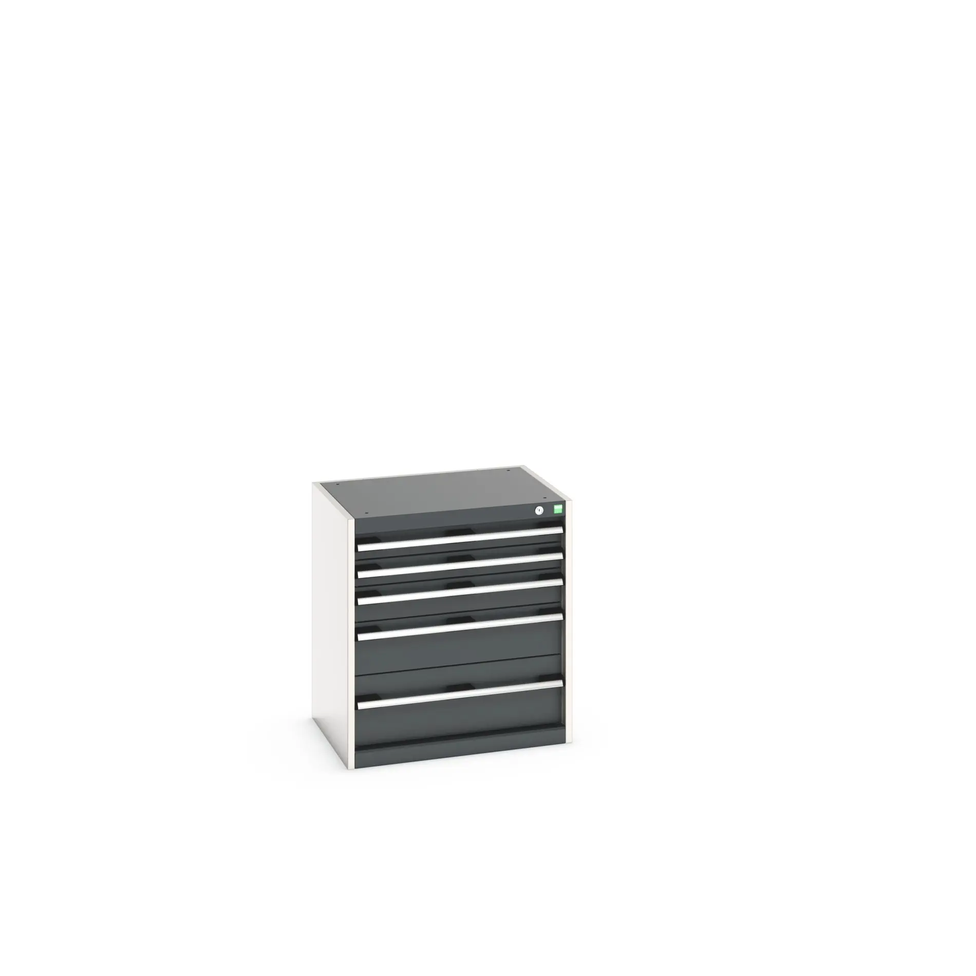 Produktfoto 1 von Bott 5 Stahl Schubladenbehälter Schrank Anthrazit, Hellgrau, 700 mm x 650 mm x 525 mm