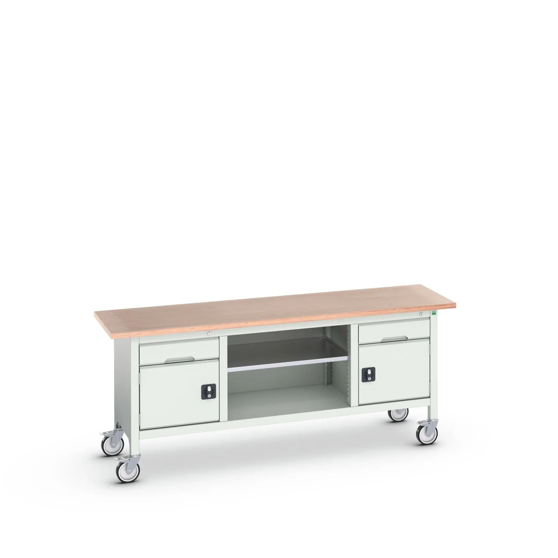 Produktfoto 1 von Bott Aufbewahrungsschrank Typ Aufbewahrungstisch Freistehend 2 Tür/en 1 Regal/e 2 Schublade/n 830 mm 2000 mm 600 mm mit