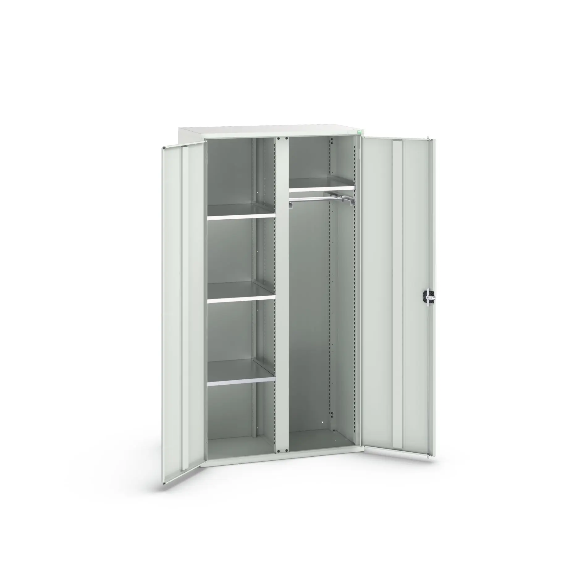 Produktfoto 1 von Bott Aufbewahrungsschrank Typ Bestückter Schrank 2 Tür/en 4 Regal/e 2000 mm 1050 mm Ja 550 mm Stahlblech