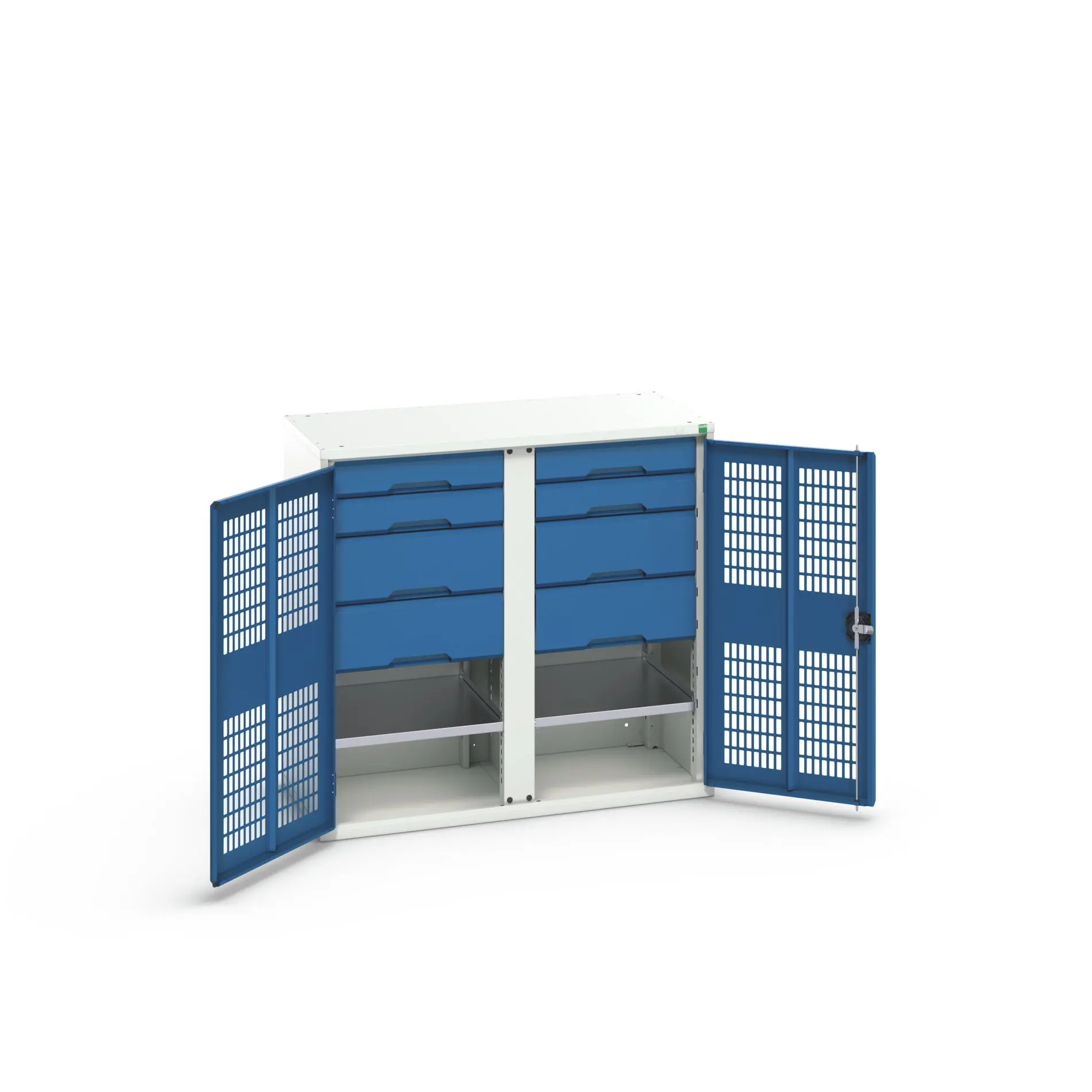Produktfoto 1 von Bott Schrank Typ Bestückter Schrank 2 Tür/en 2 Regal/e 8 Schublade/n Stahlblech