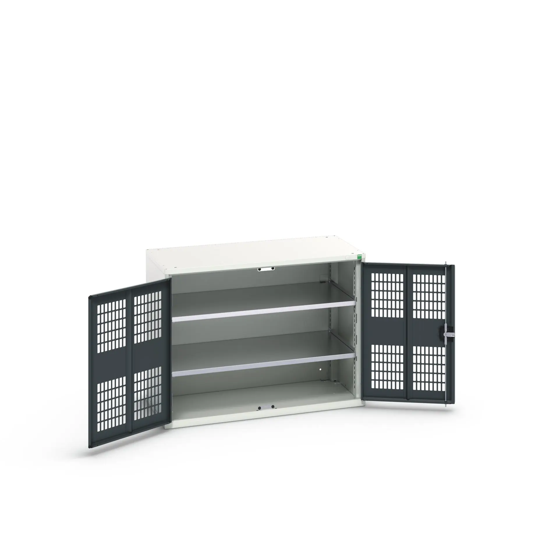 Produktfoto 1 von Bott Aufbewahrungsschrank Typ Regalschrank 2 Tür/en 2 Regal/e 800 mm 1050 mm Ja 550 mm Stahlblech