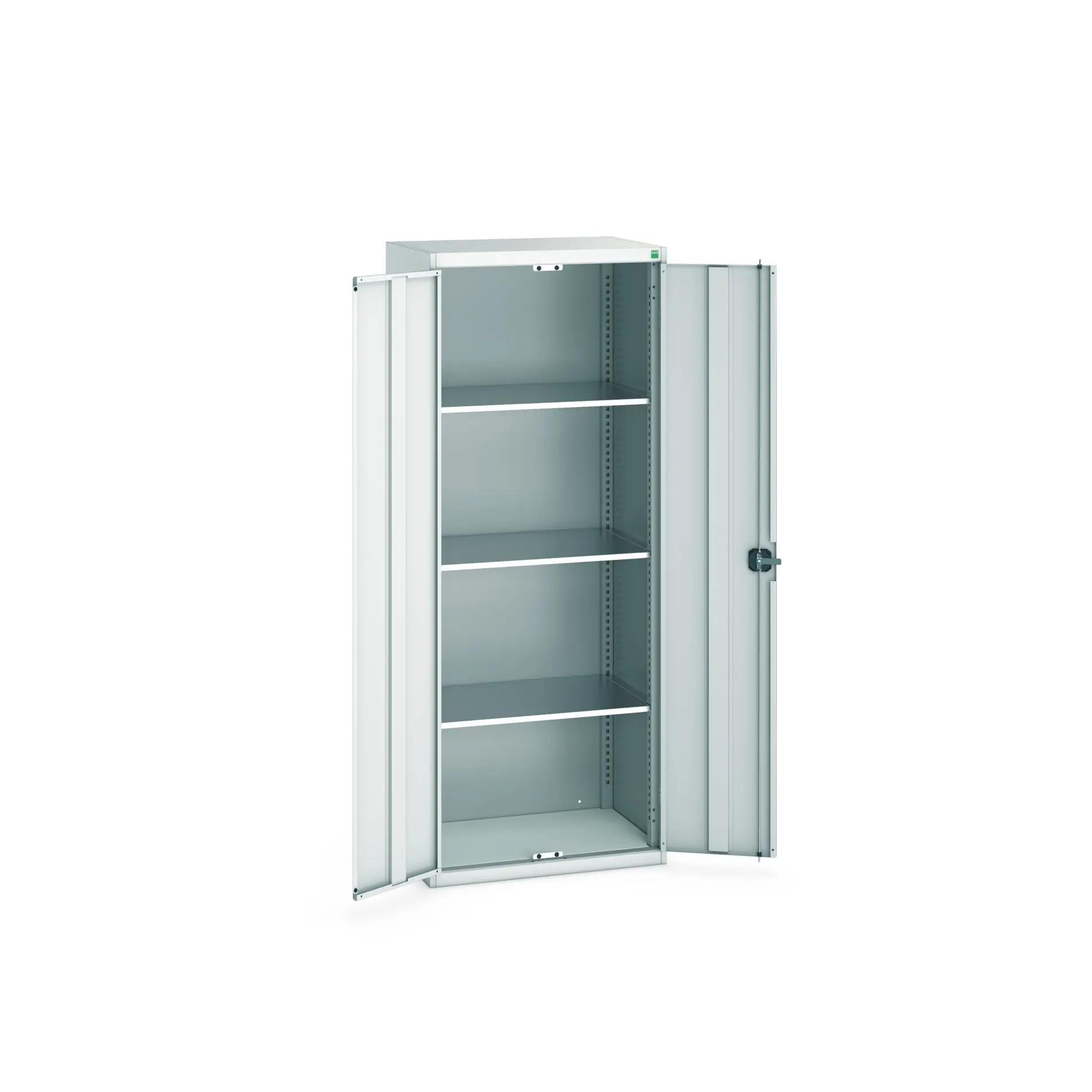 Produktfoto 1 von Bott Aufbewahrungsschrank Typ Regalschrank Freistehend 2 Tür/en 3 Regal/e 2000 mm 80 mm 525 mm Stahlblech