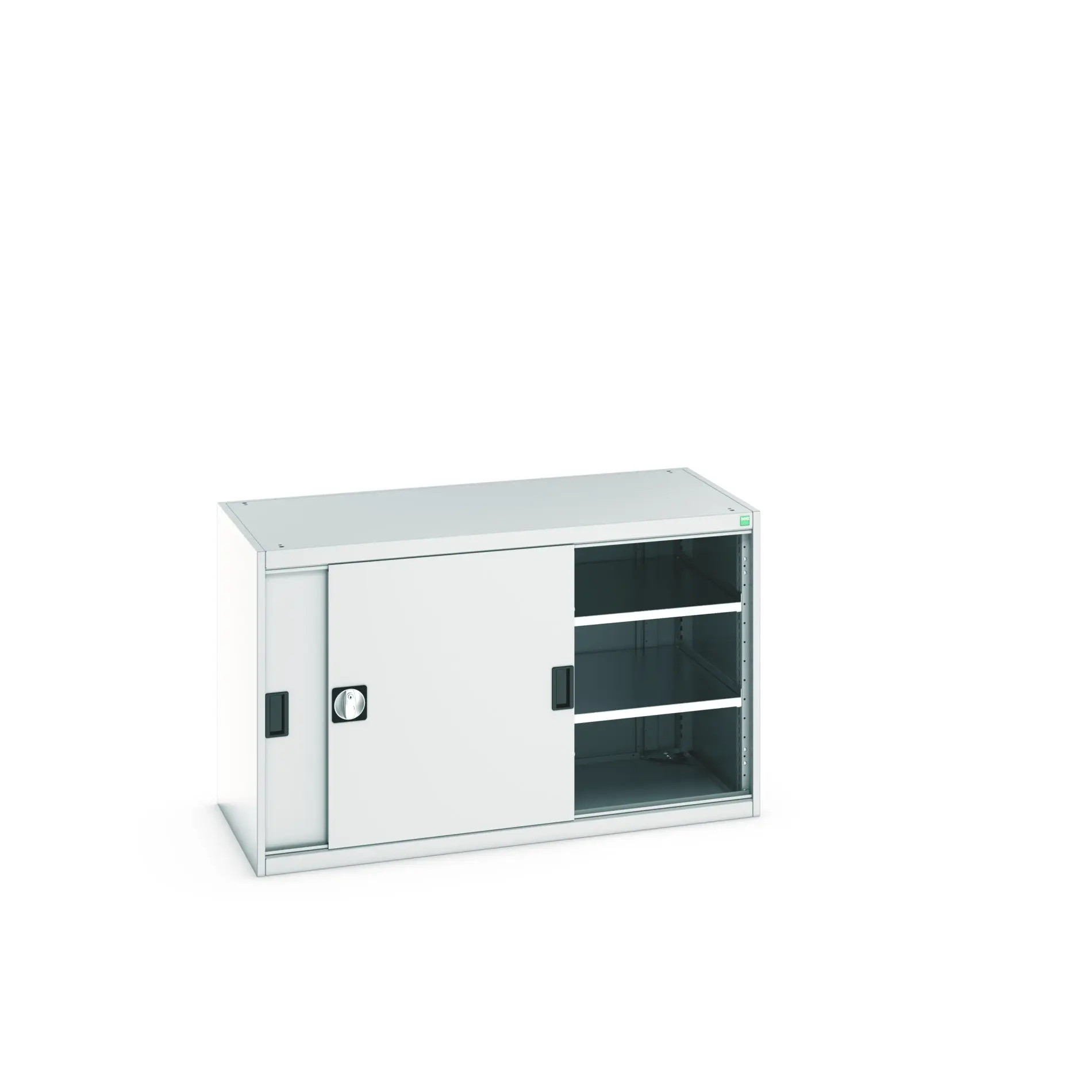 Produktfoto 1 von Bott Aufbewahrungsschrank Typ Regalschrank Freistehend 2 Tür/en 2 Regal/e 800 mm 1300 mm Ja 650 mm Stahlblech