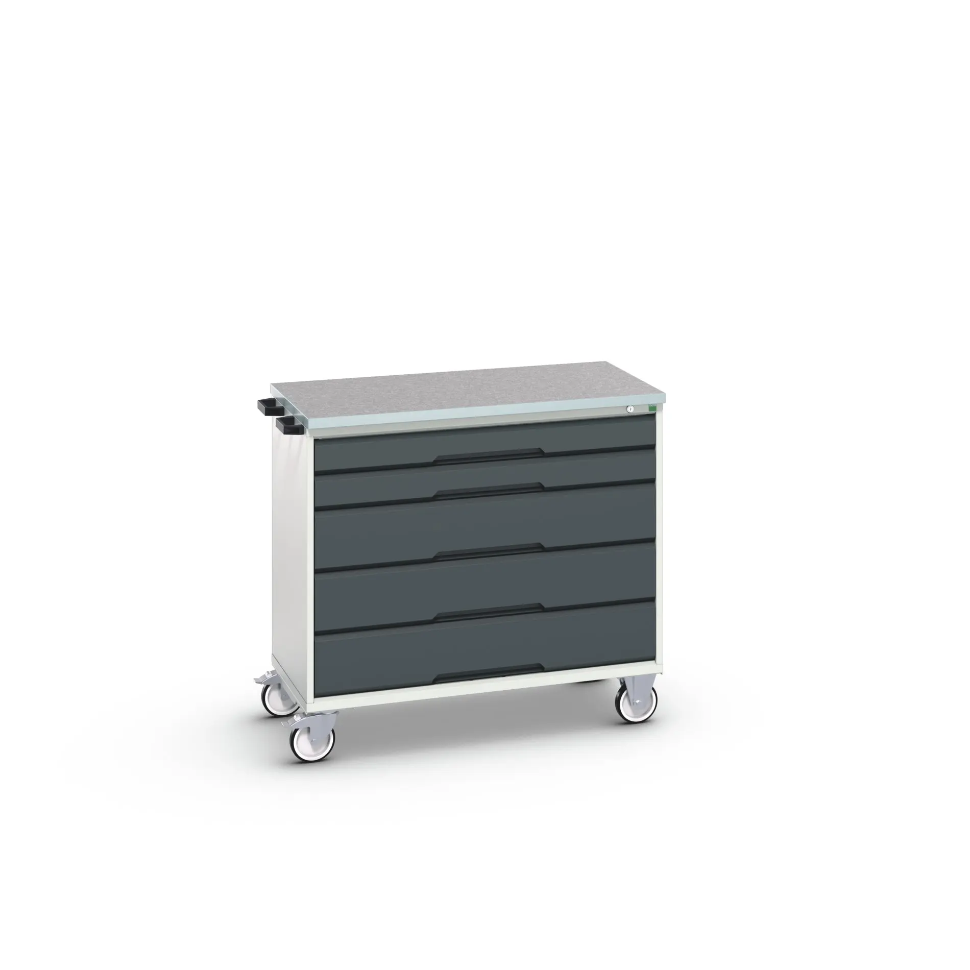 Produktfoto 1 von Bott Aufbewahrungsschrank Typ Beweglicher Schrank Freistehend 5 Schublade/n 980 mm 1050 mm Ja 600 mm mit Rädern