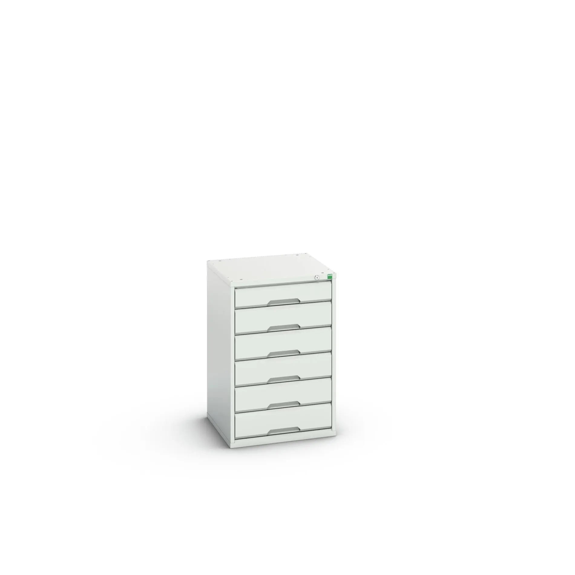 Produktfoto 1 von Bott 6 Stahl Schubladenbehälter Schrank Hellgrau, 800 mm x 525 mm x 550 mm