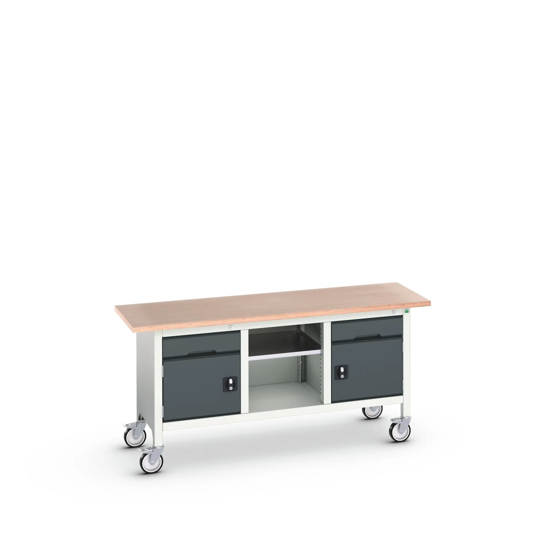 Produktfoto 1 von Bott Aufbewahrungsschrank Typ Aufbewahrungstisch Freistehend 2 Tür/en 1 Regal/e 2 Schublade/n 830 mm 1750 mm 600 mm mit
