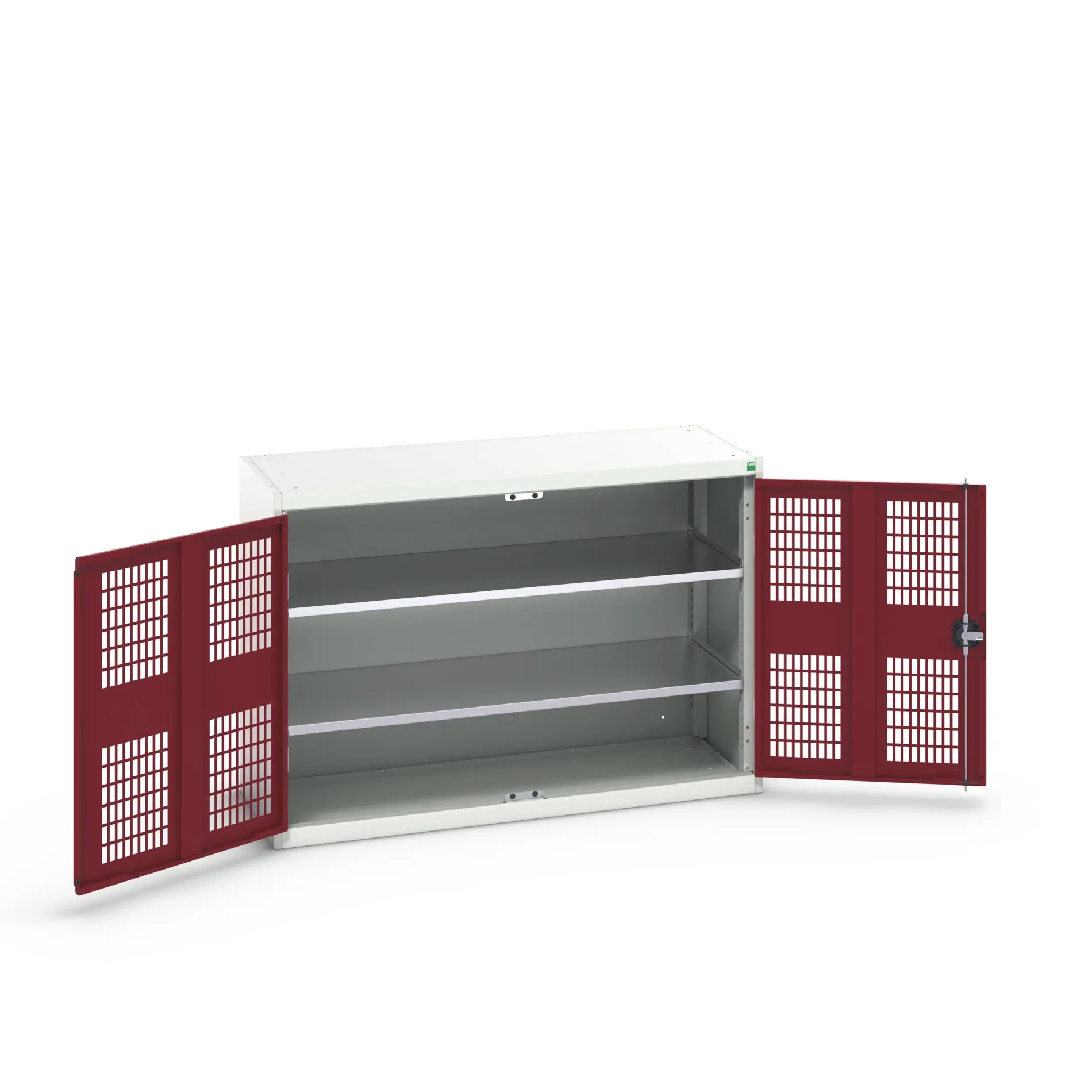 Produktfoto 1 von Bott Aufbewahrungsschrank Typ Regalschrank 2 Tür/en 2 Regal/e 900 mm 1300 mm Ja 550 mm Stahlblech