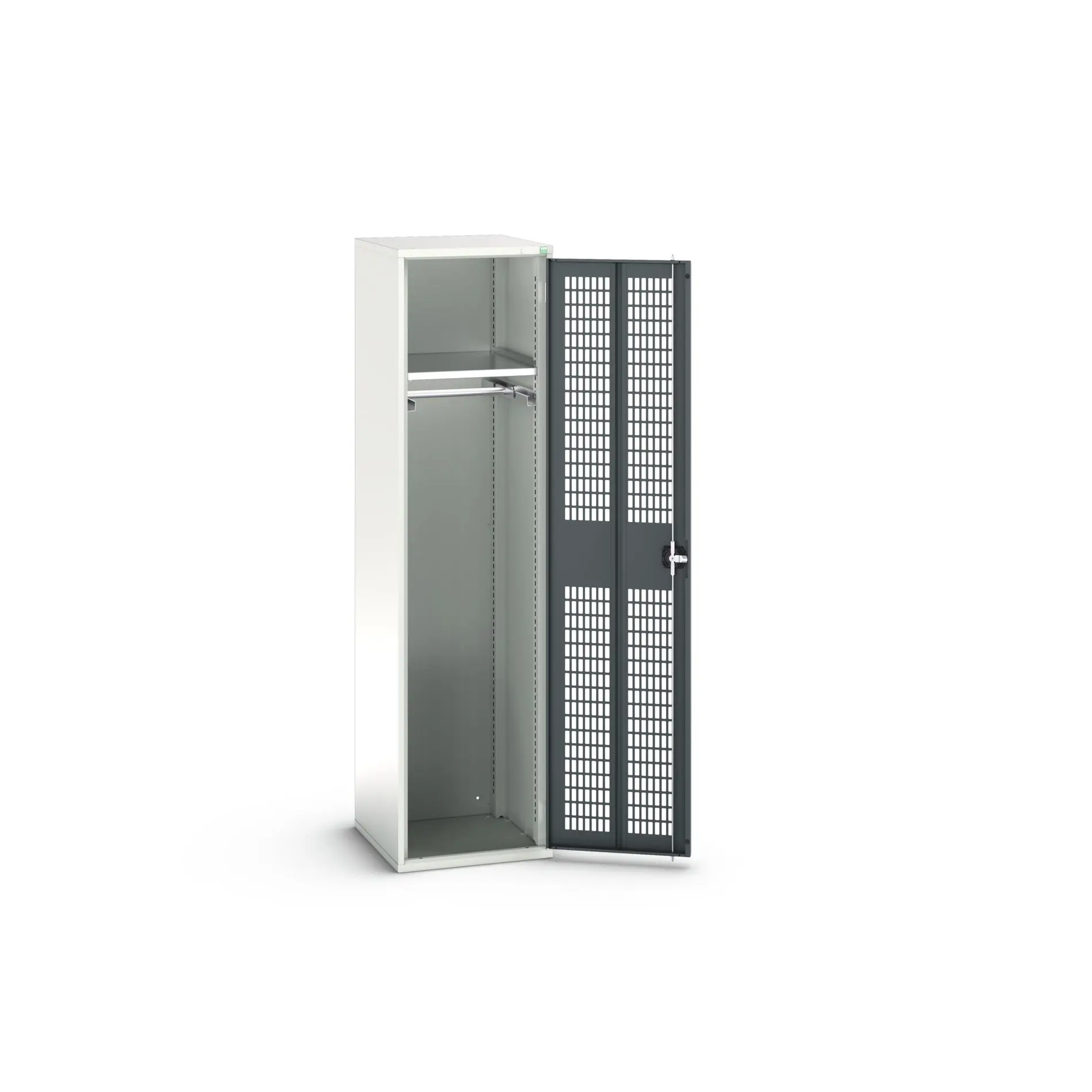 Produktfoto 1 von Bott Aufbewahrungsschrank Typ Bestückter Schrank 1 Tür/en 1 Regal/e 2000 mm 525 mm Ja 550 mm Stahlblech