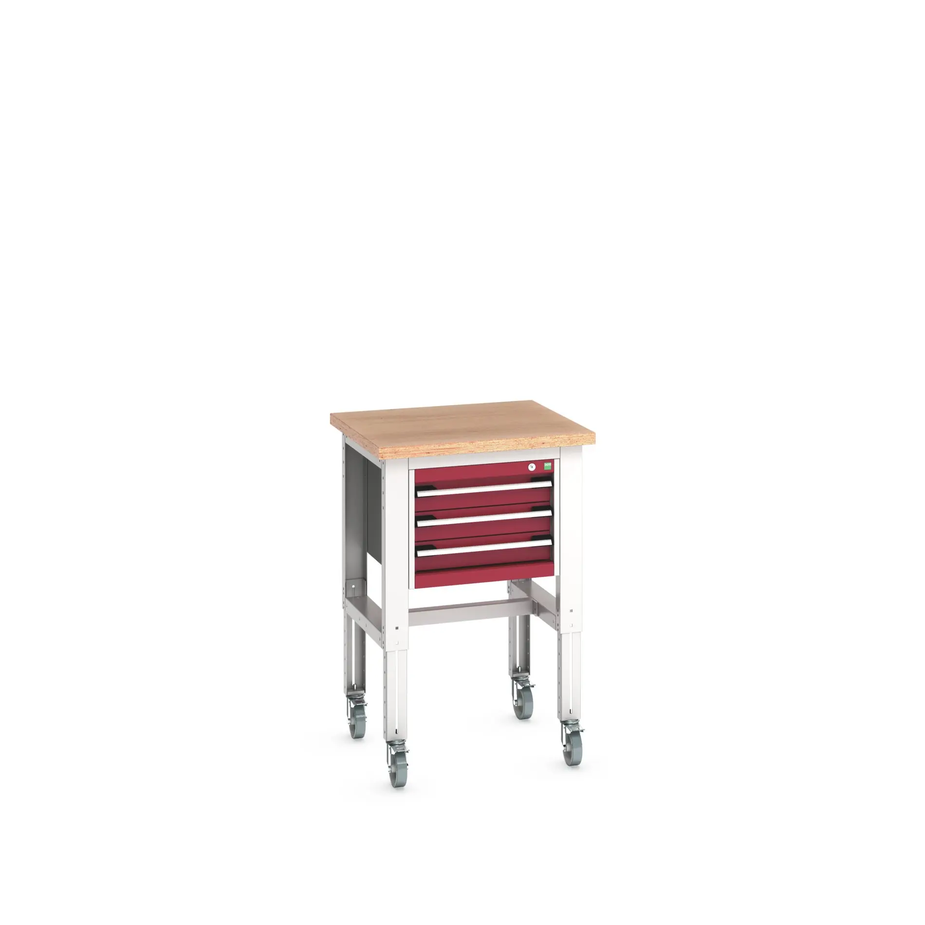 Produktfoto 1 von Bott Stahlblech Werkzeugschrankmodul 3 Schubladen mit Rollen x 750mm x 750mm